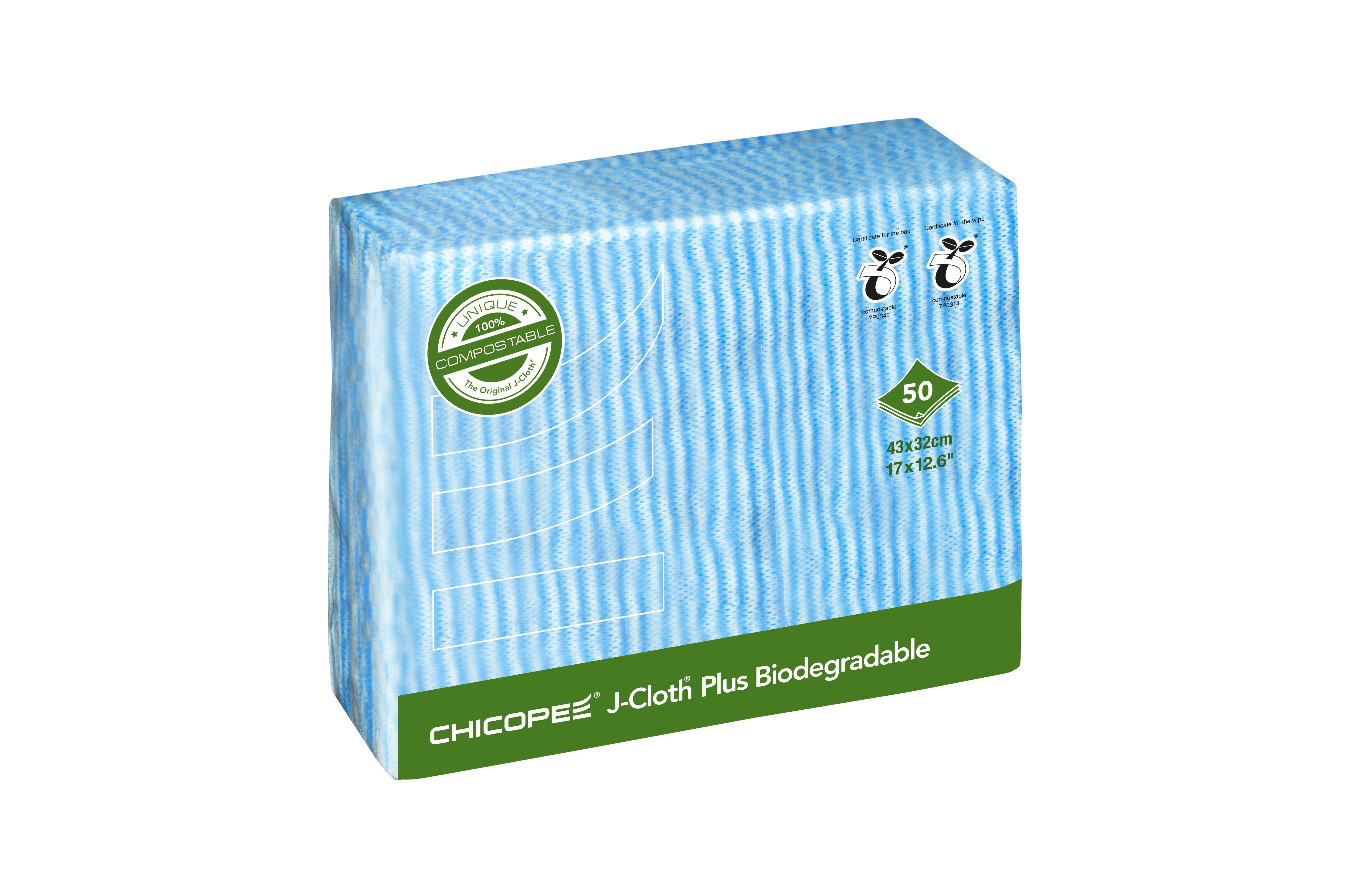 J-Cloth Plus Blue Chicopee Compostable Cloth
