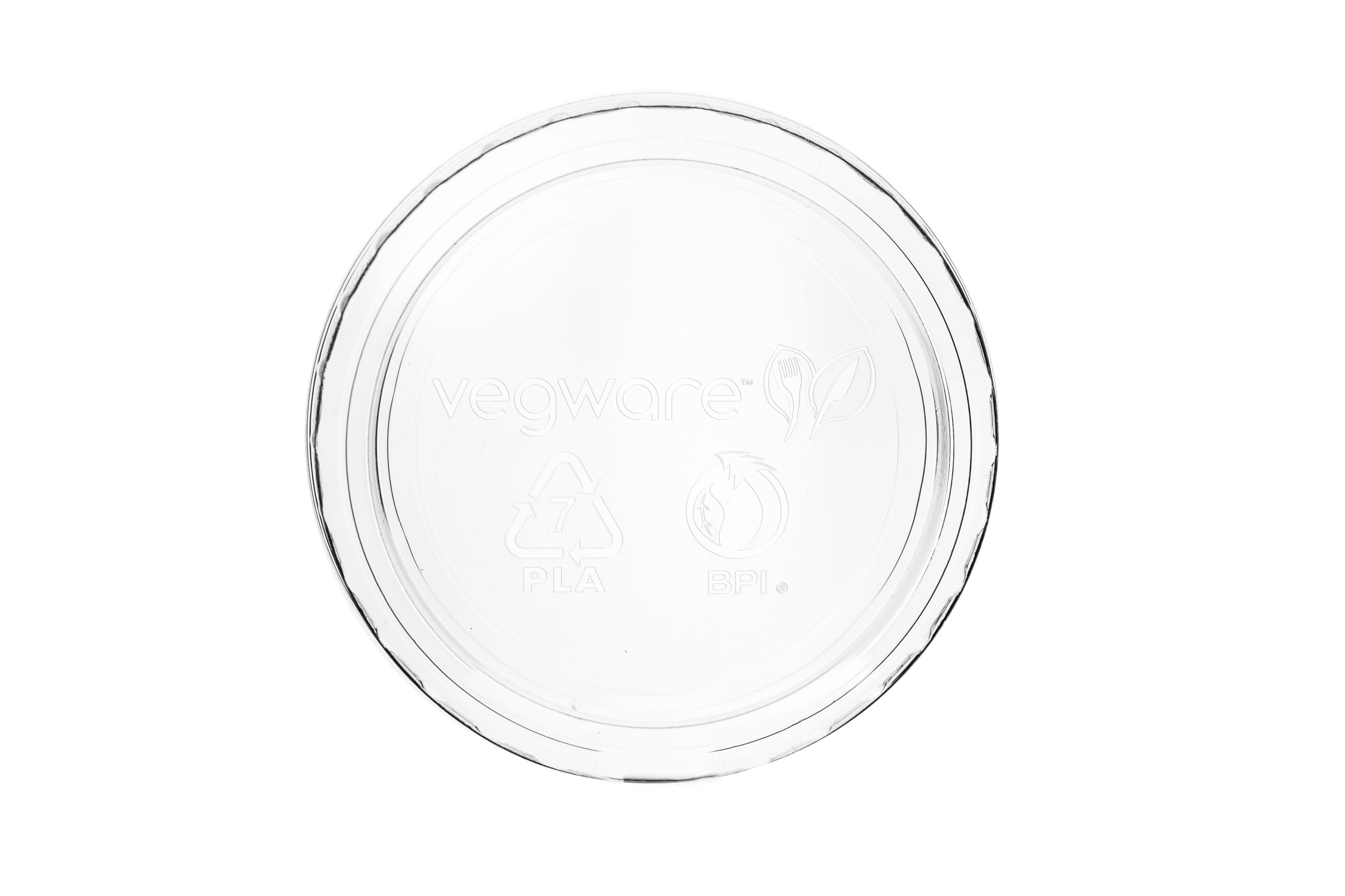 Vegware PLA Cold Portion Pot Lids - 2oz-4oz