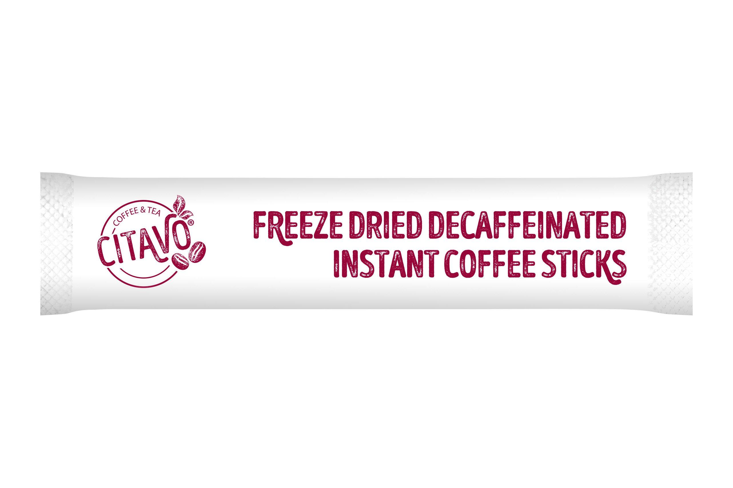 Citavo Freeze Dried Decaffeinated Instant Coffee Sticks