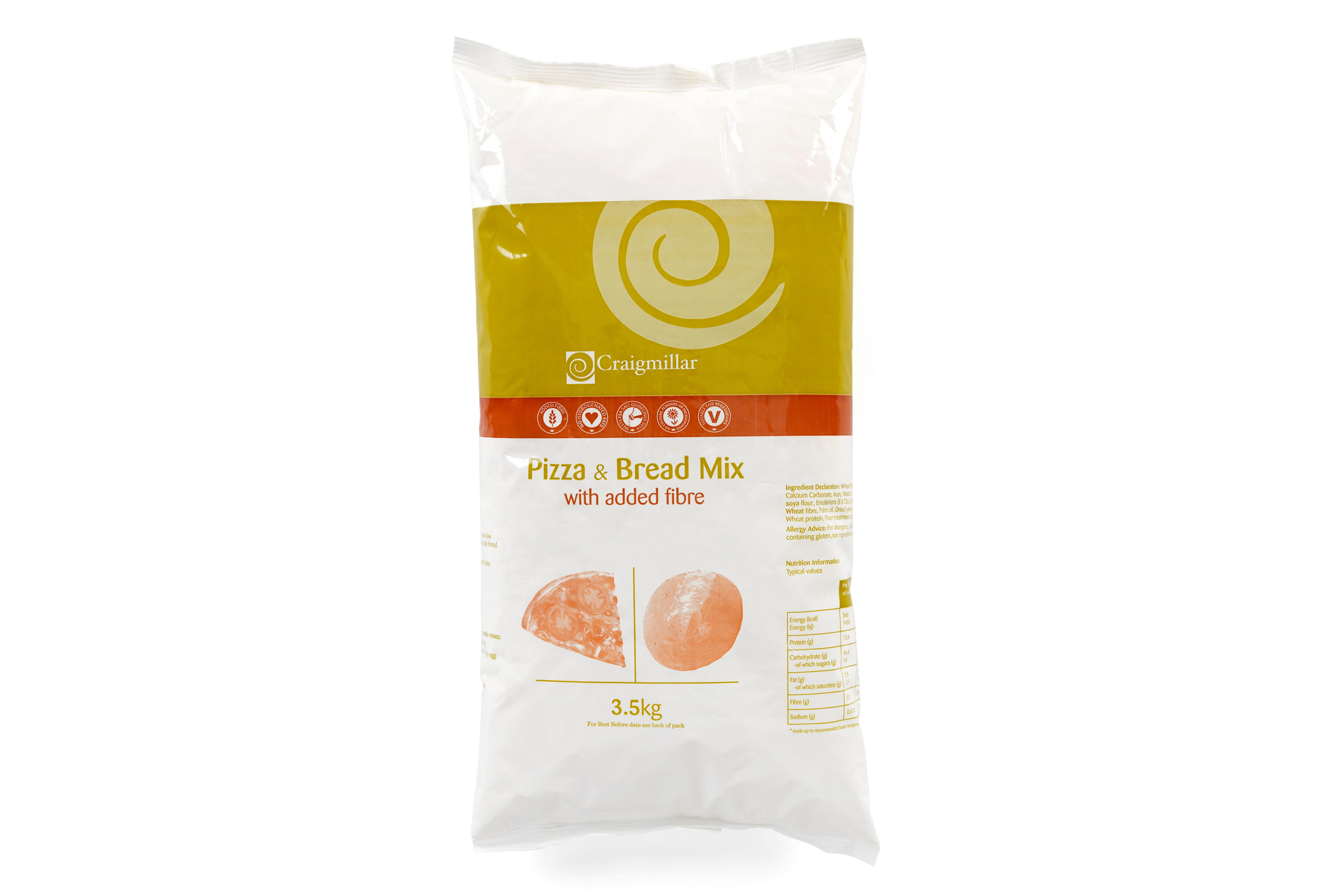 Craigmillar Pizza & Bread Mix with Added Fibre 3.5kg