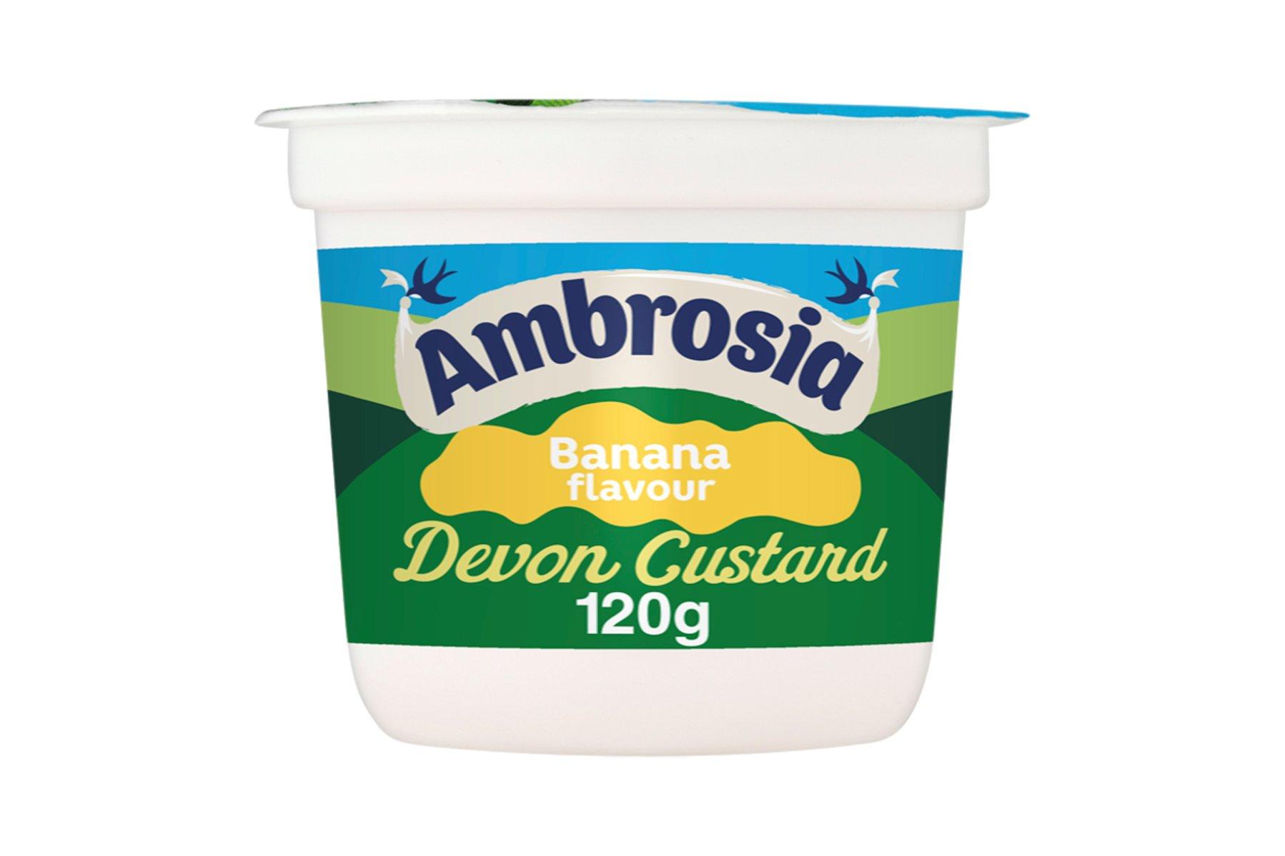 Ambrosia Devon Custard Banana Flavour Pot 120g
