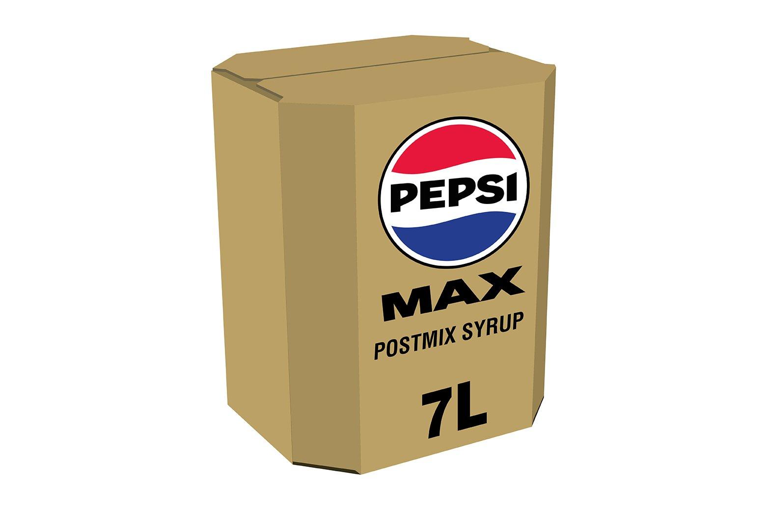 Pepsi Max Cola Postmix Syrup 7 Litres