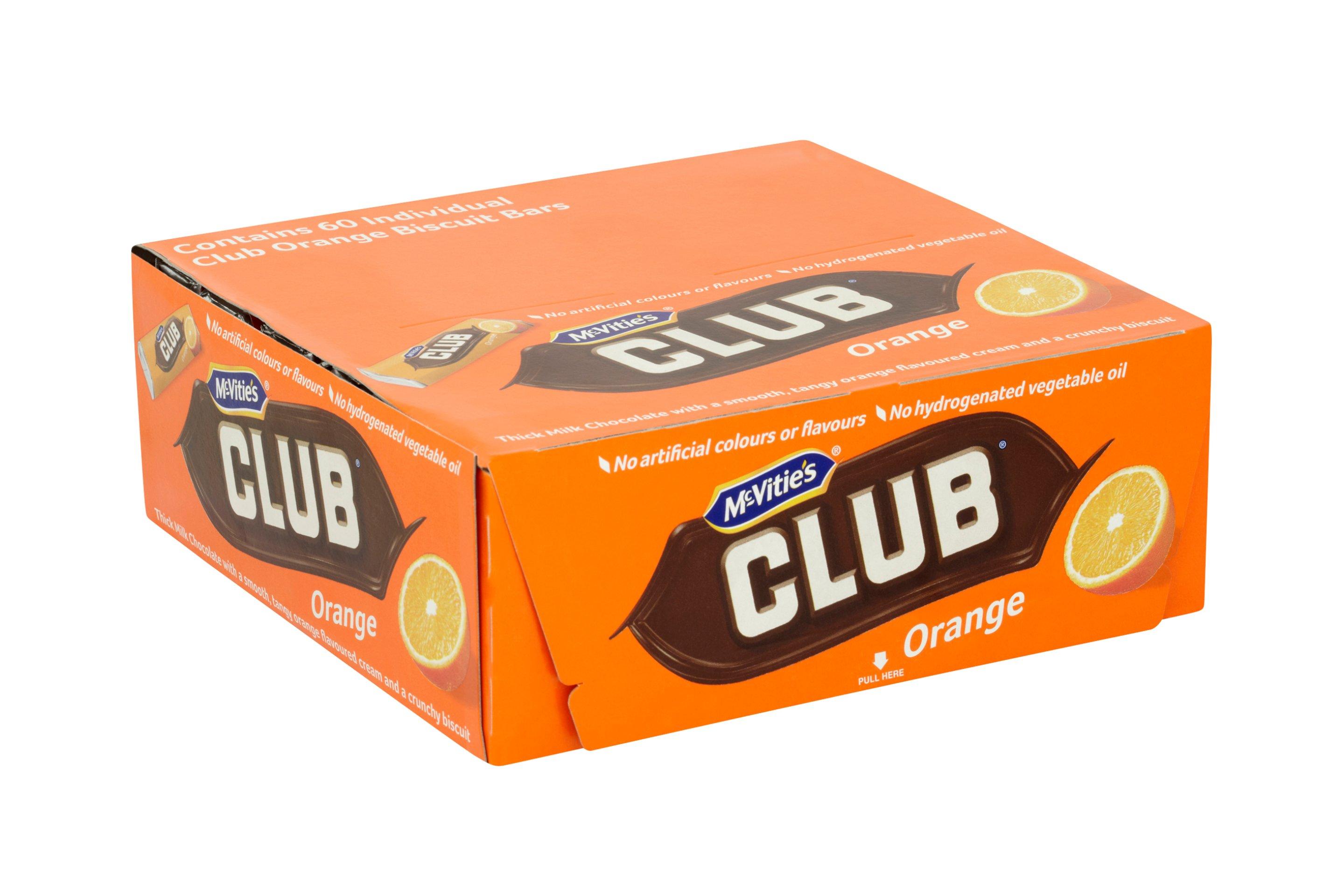 McVitie's Club Orange Biscuit Bars 60 Pack, 60 x 4.5g