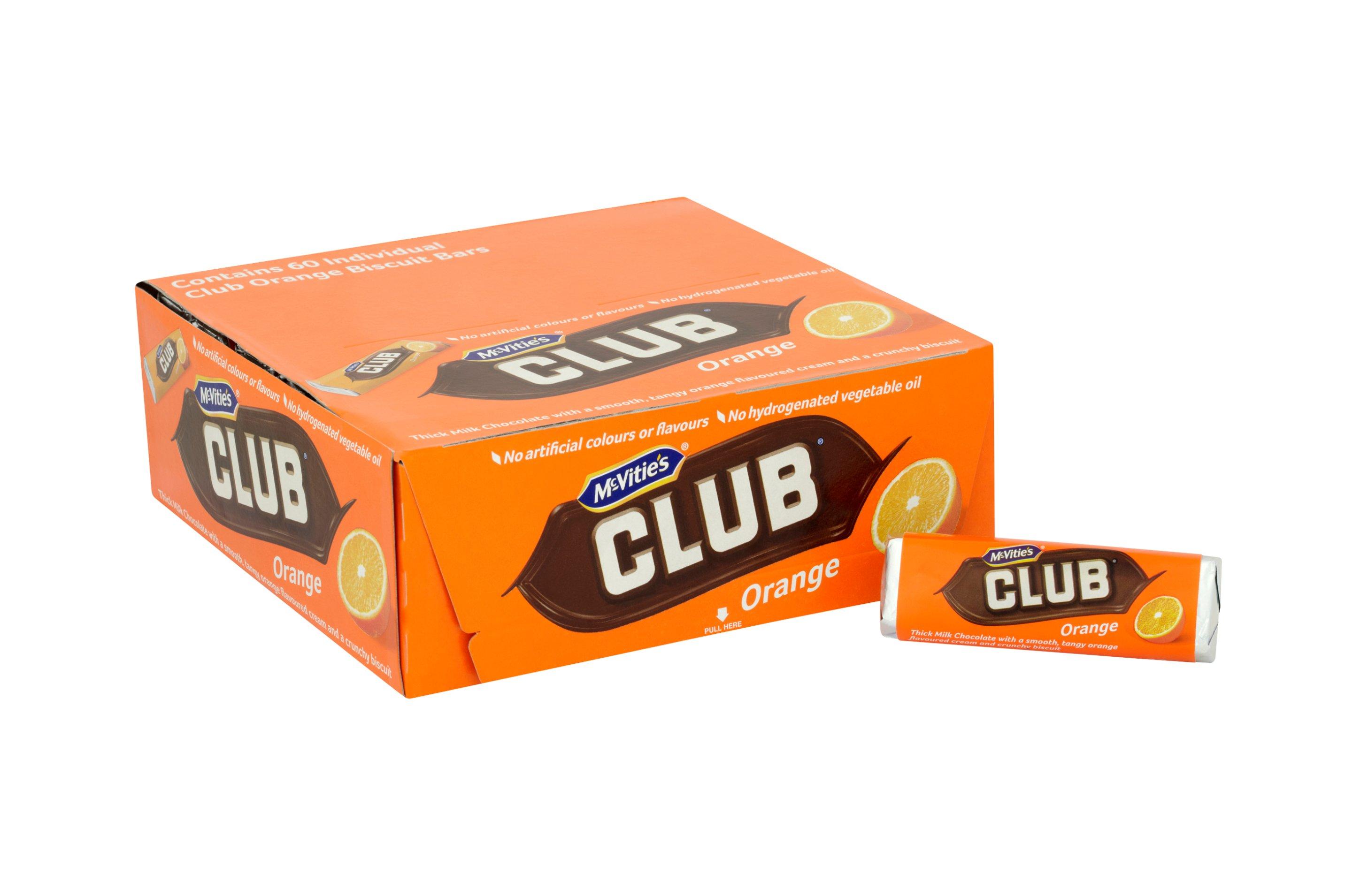 McVitie's Club Orange Biscuit Bars 60 Pack, 60 x 4.5g