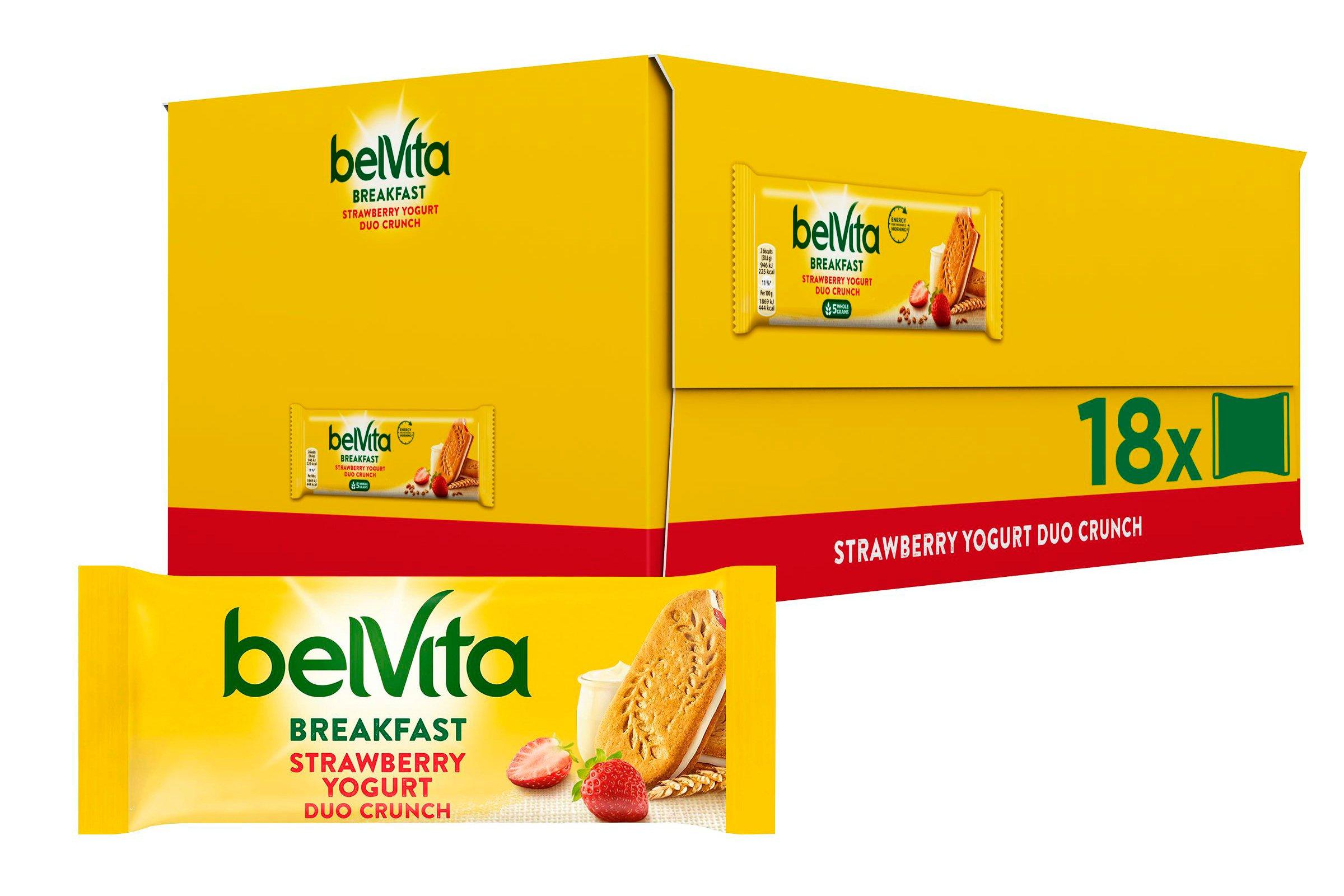 Belvita Breakfast Duo Crunch Strawberry Yogurt Biscuits 50.6g
