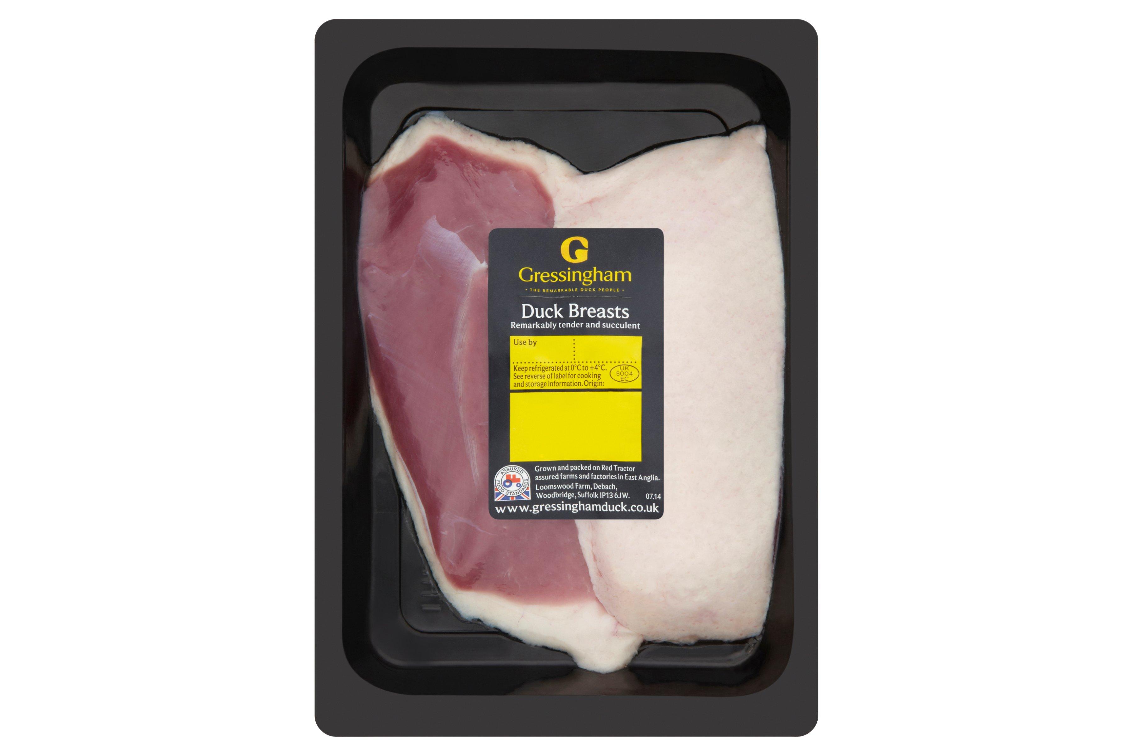 Gressingham British Red Tractor Skin On Duck Breasts