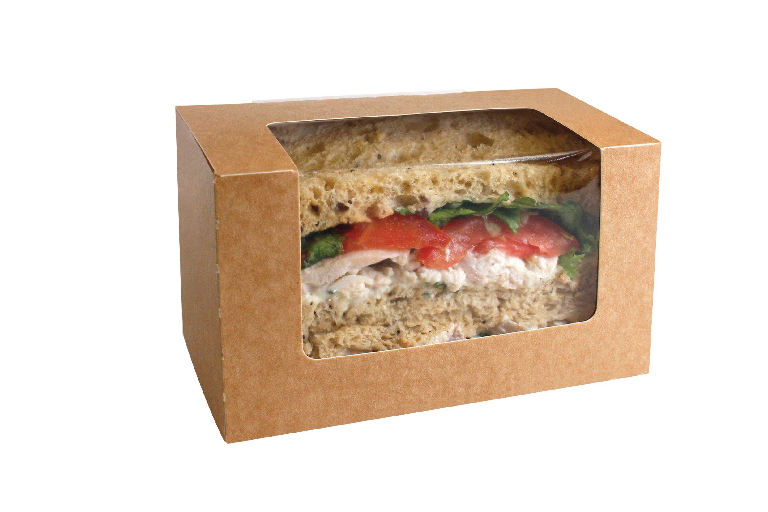 Kraft Bloomer Box with Window