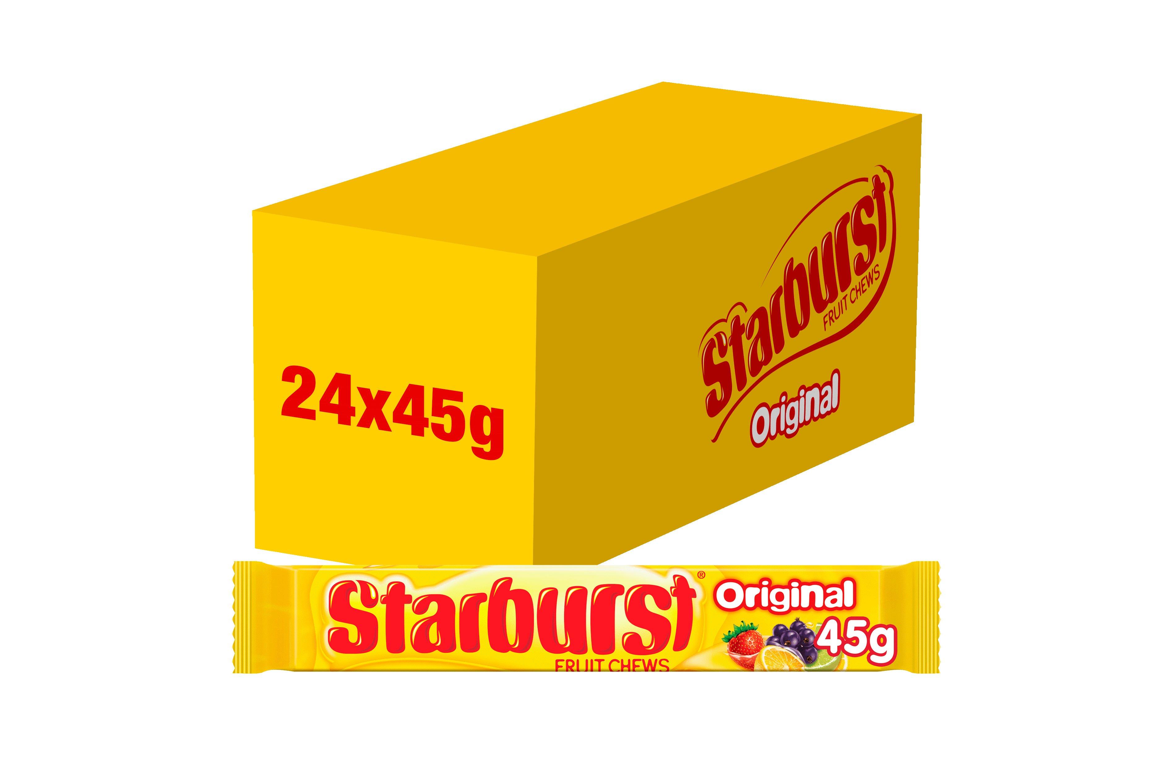 Starburst Chewy Sweets Stick Fruit Flavoured 45g