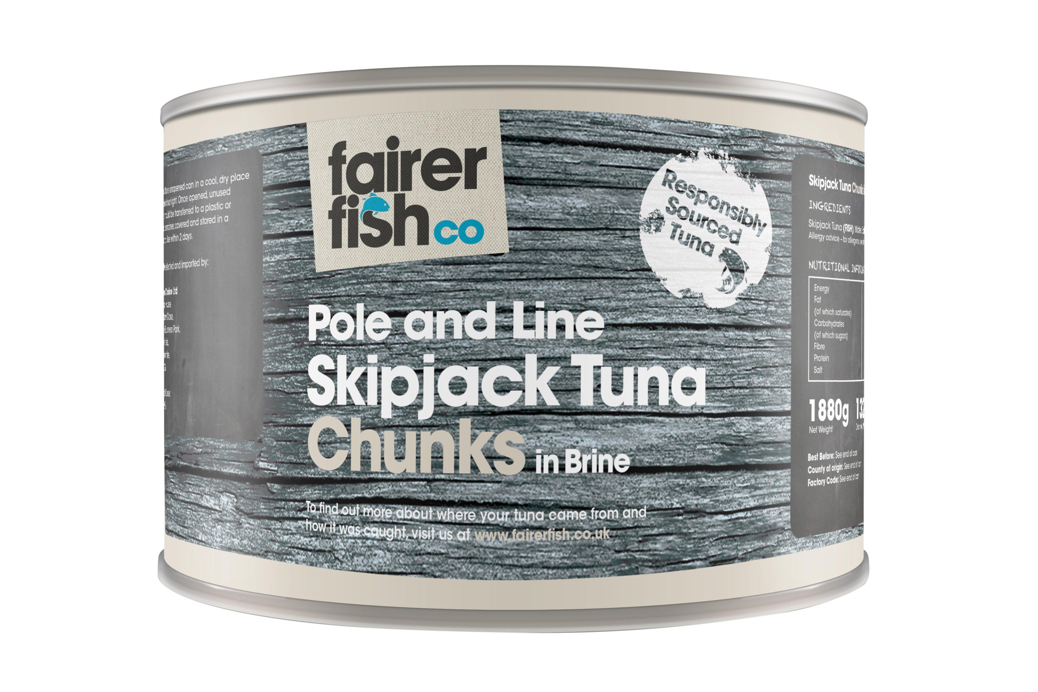 Fairer Fish Co Tuna Chunks in Brine 1.88kg