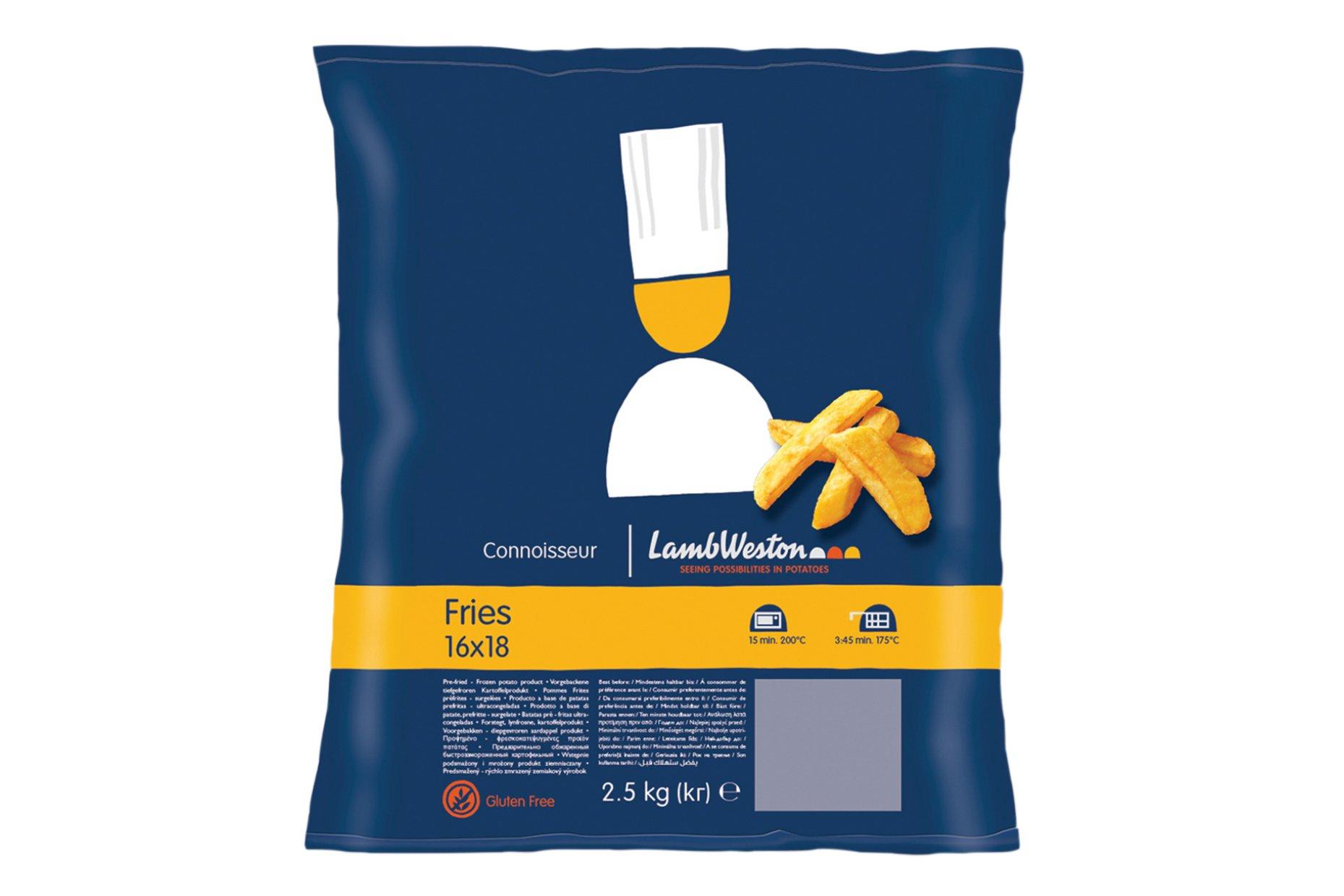 Lamb Weston Connoisseur Chunky Fry Skin-off Stealth Coated 16/18