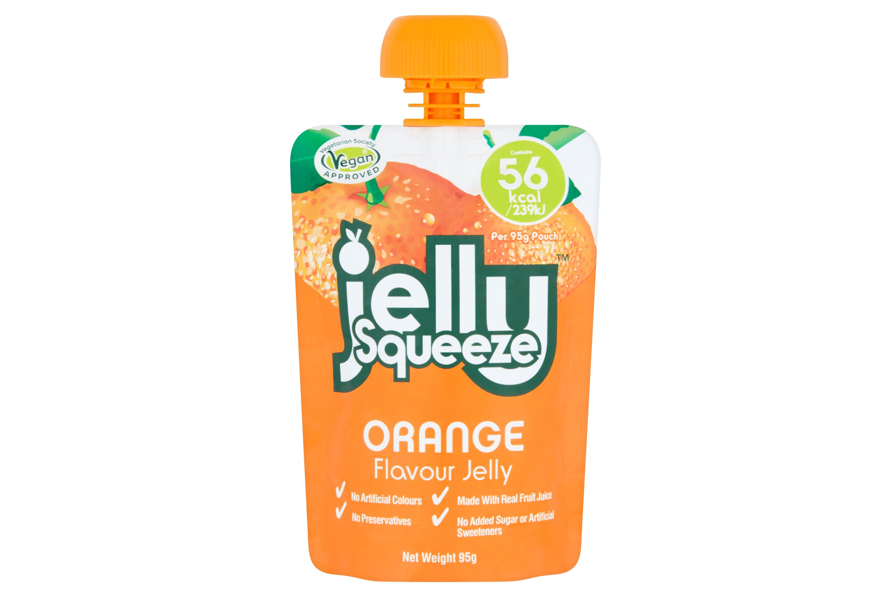 JellySqueeze Orange Flavour Jelly Pouch 95g