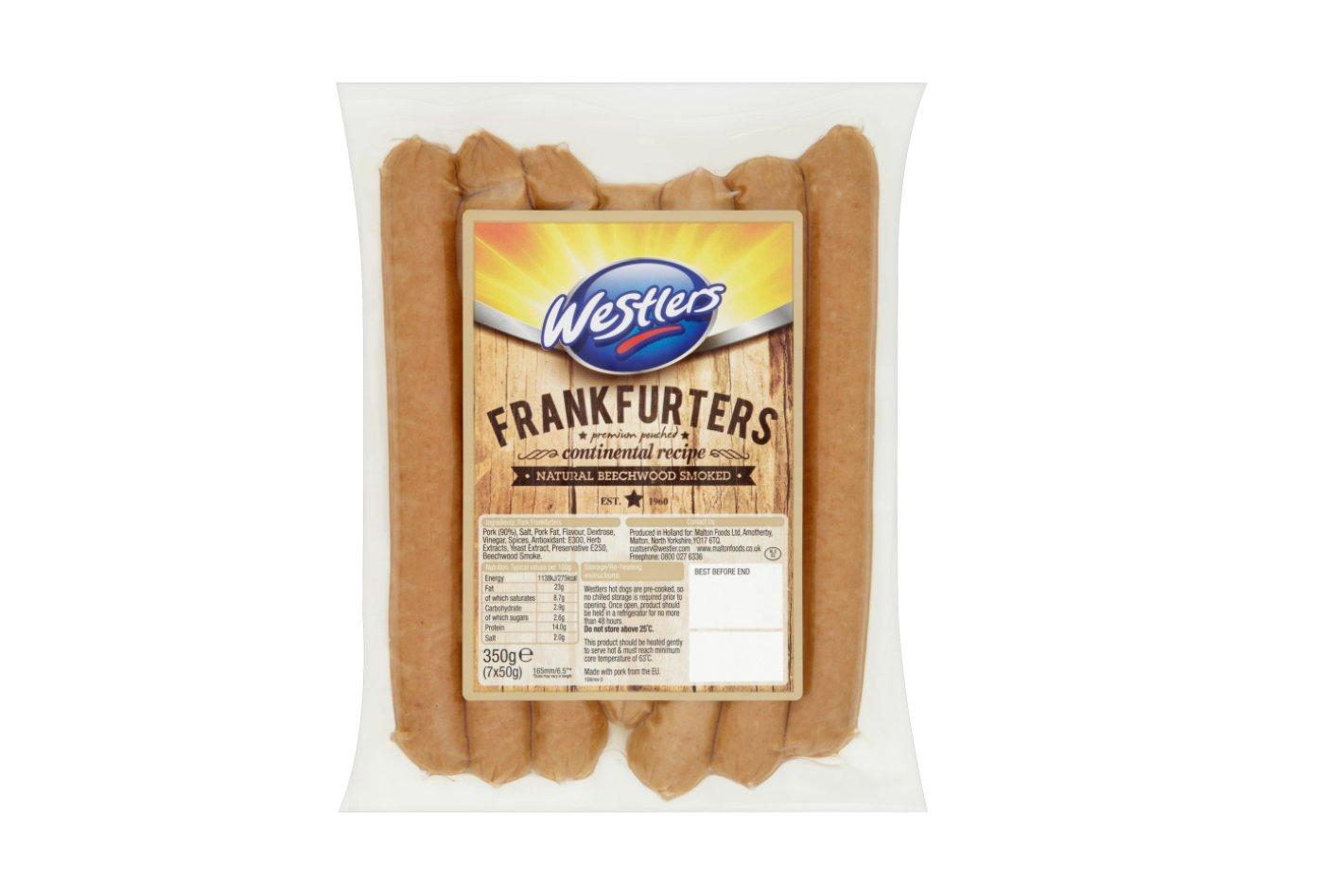 Westlers Premium 90% Pork Frankfurter 6.5"
