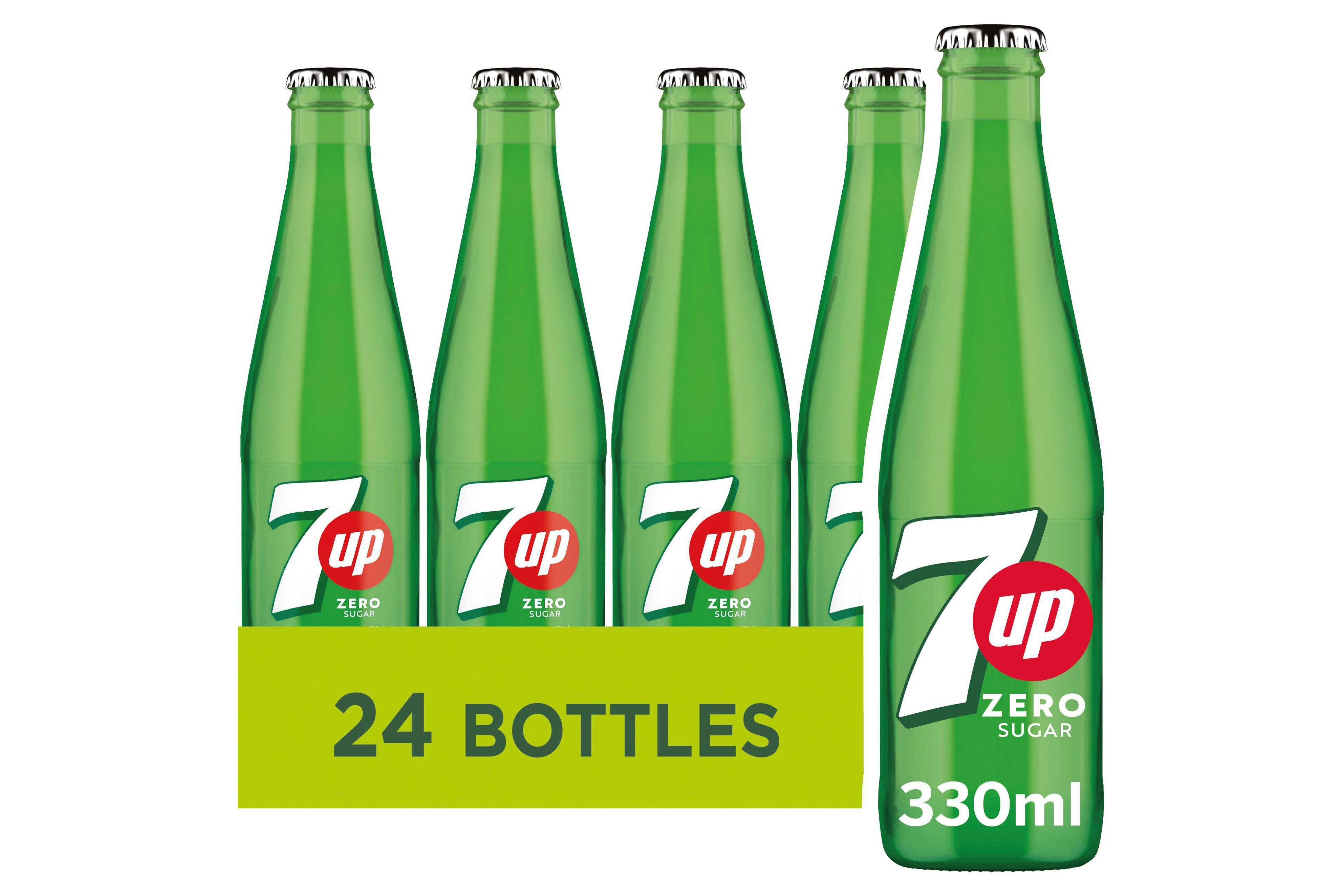 7UP Zero Glass Bottle 330ml