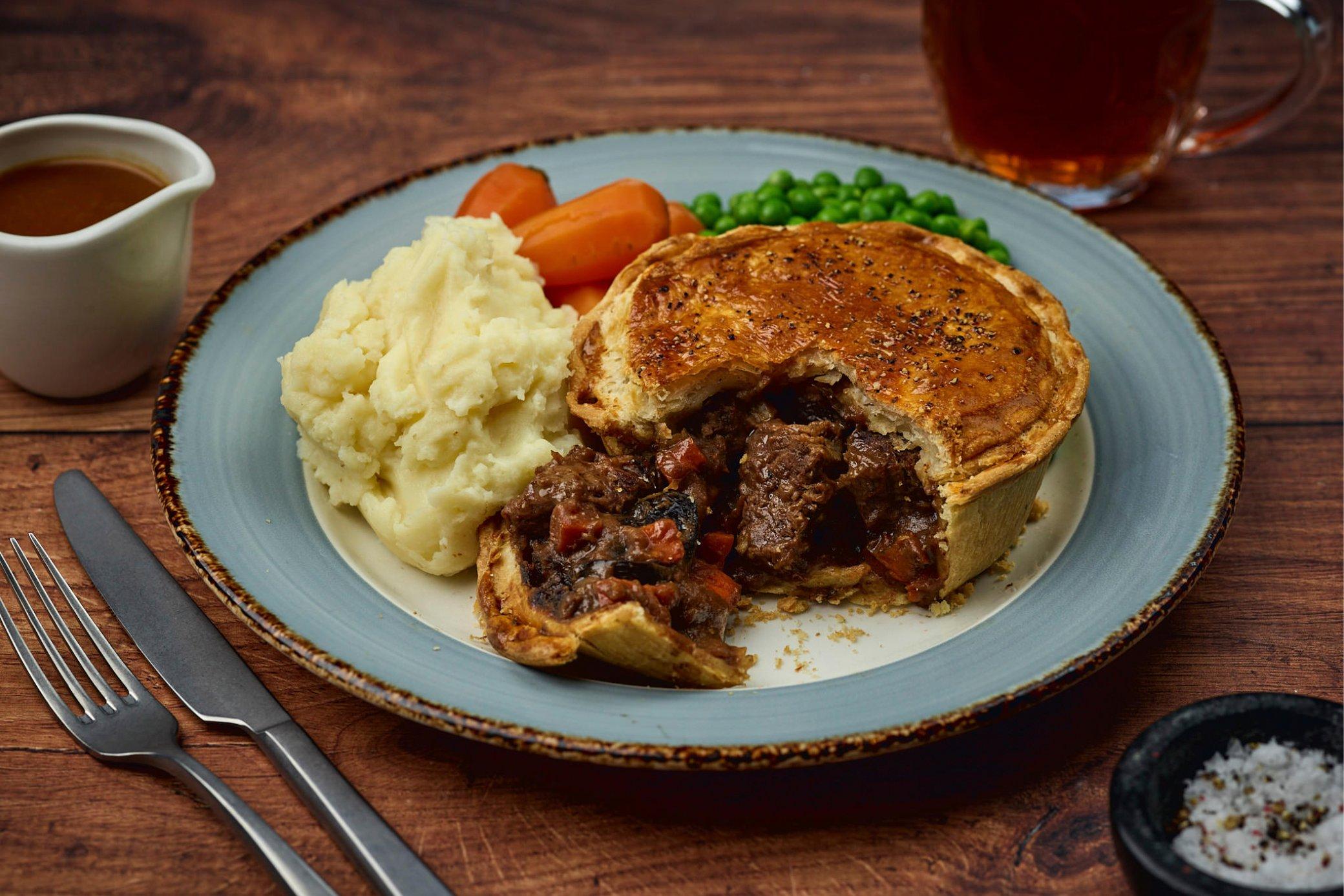 Phat Cornish Steak & Ale Pie