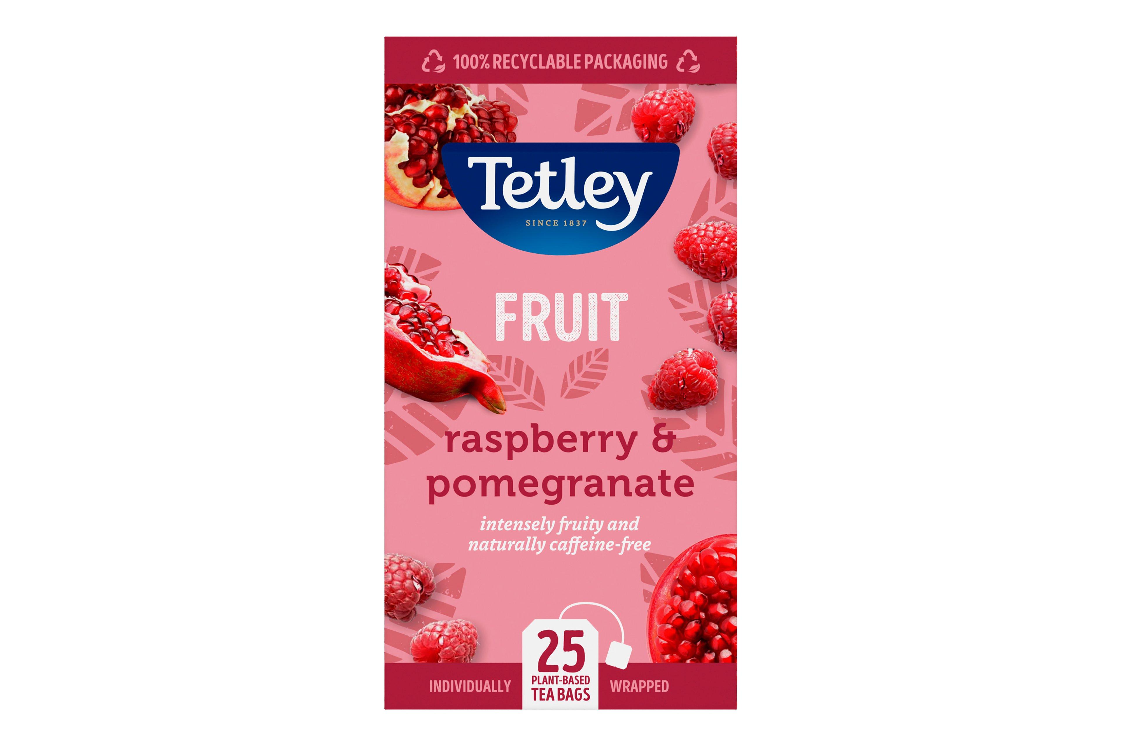 Tetley Raspberry & Pomegranate String Tag Tea Bag