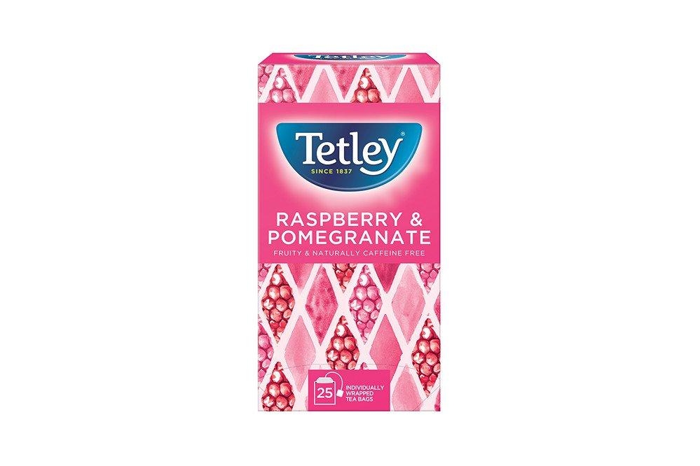 Tetley Raspberry & Pomegranate String Tag Tea Bag