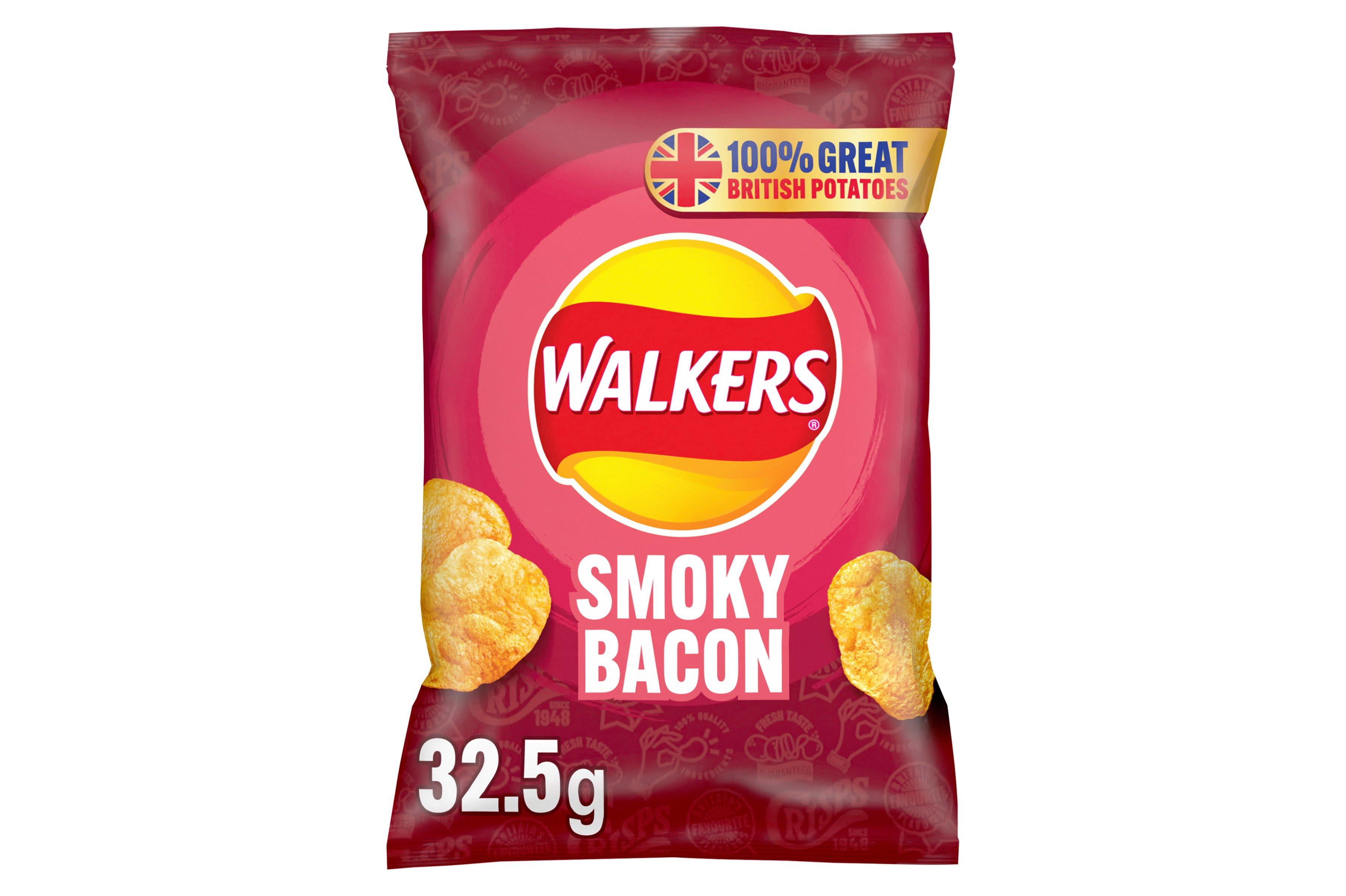 Walkers Smoky Bacon Crisps 32.5g