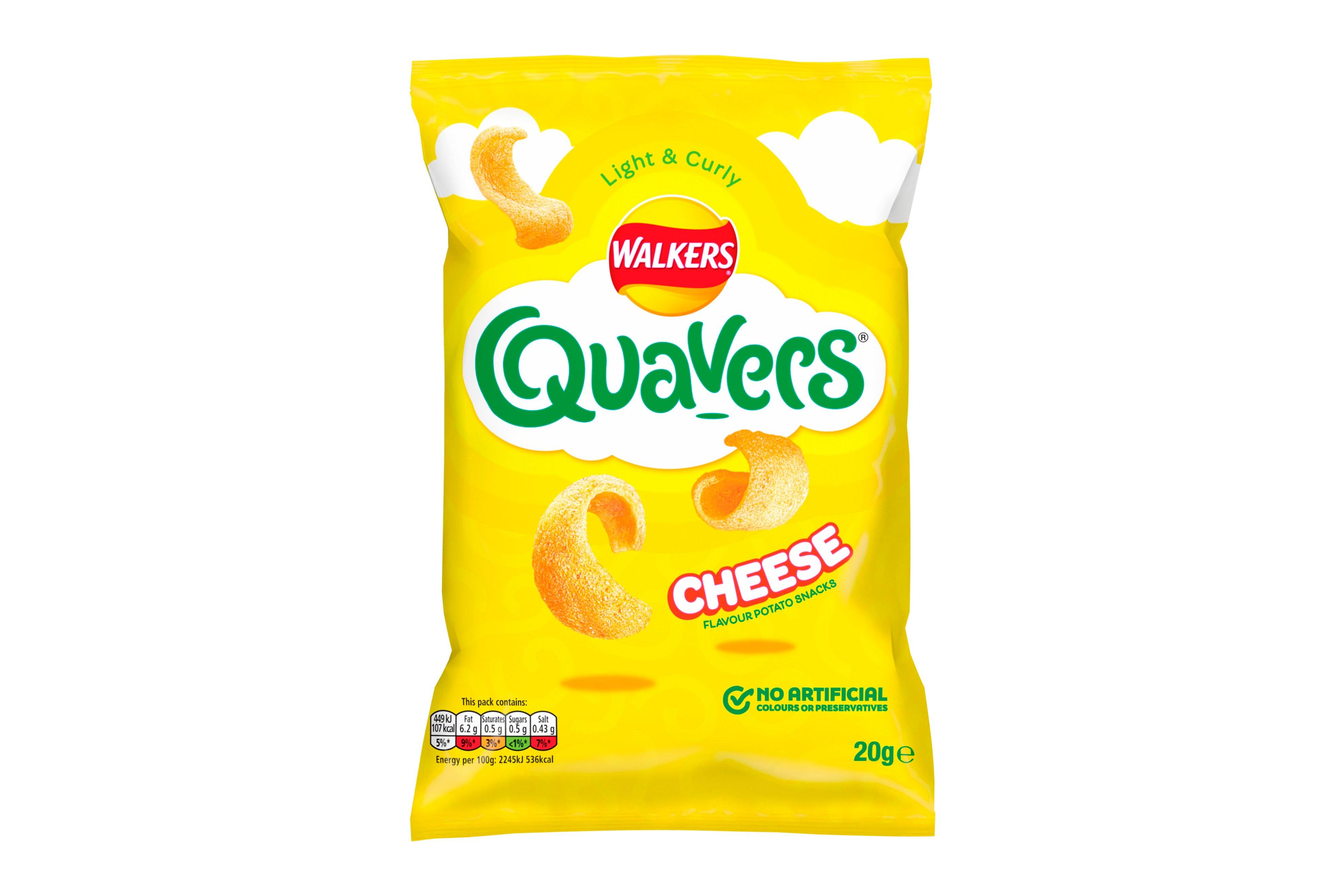Walkers Quavers Cheese Snacks 20g