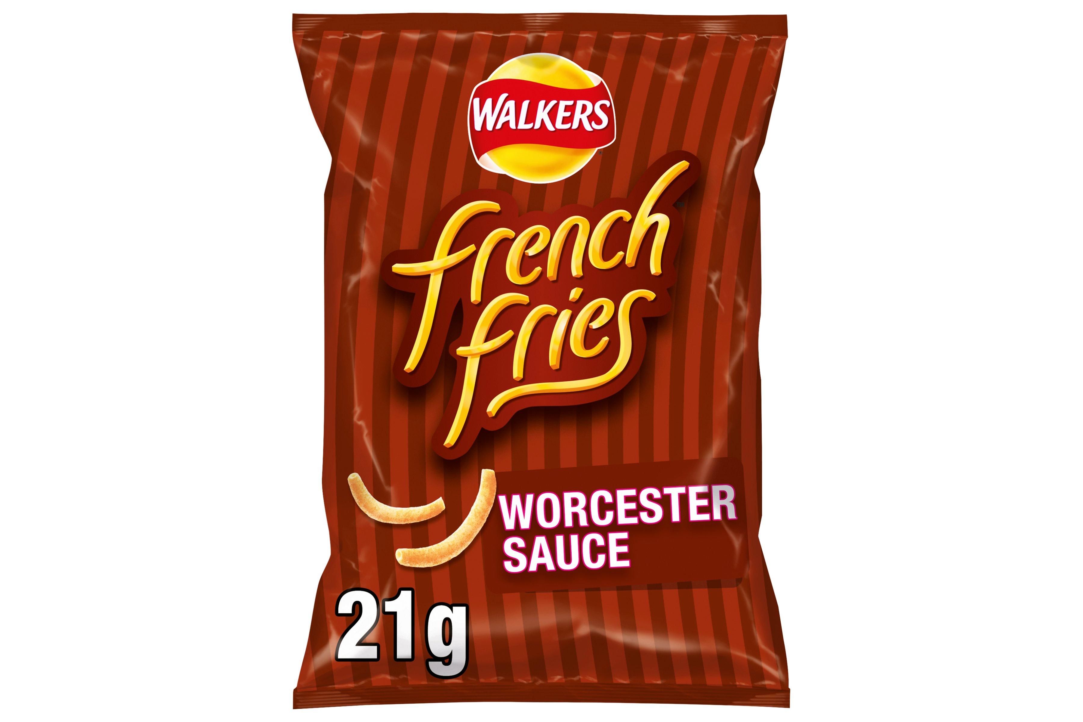 Walkers French Fries Worcester Sauce Snacks 21g