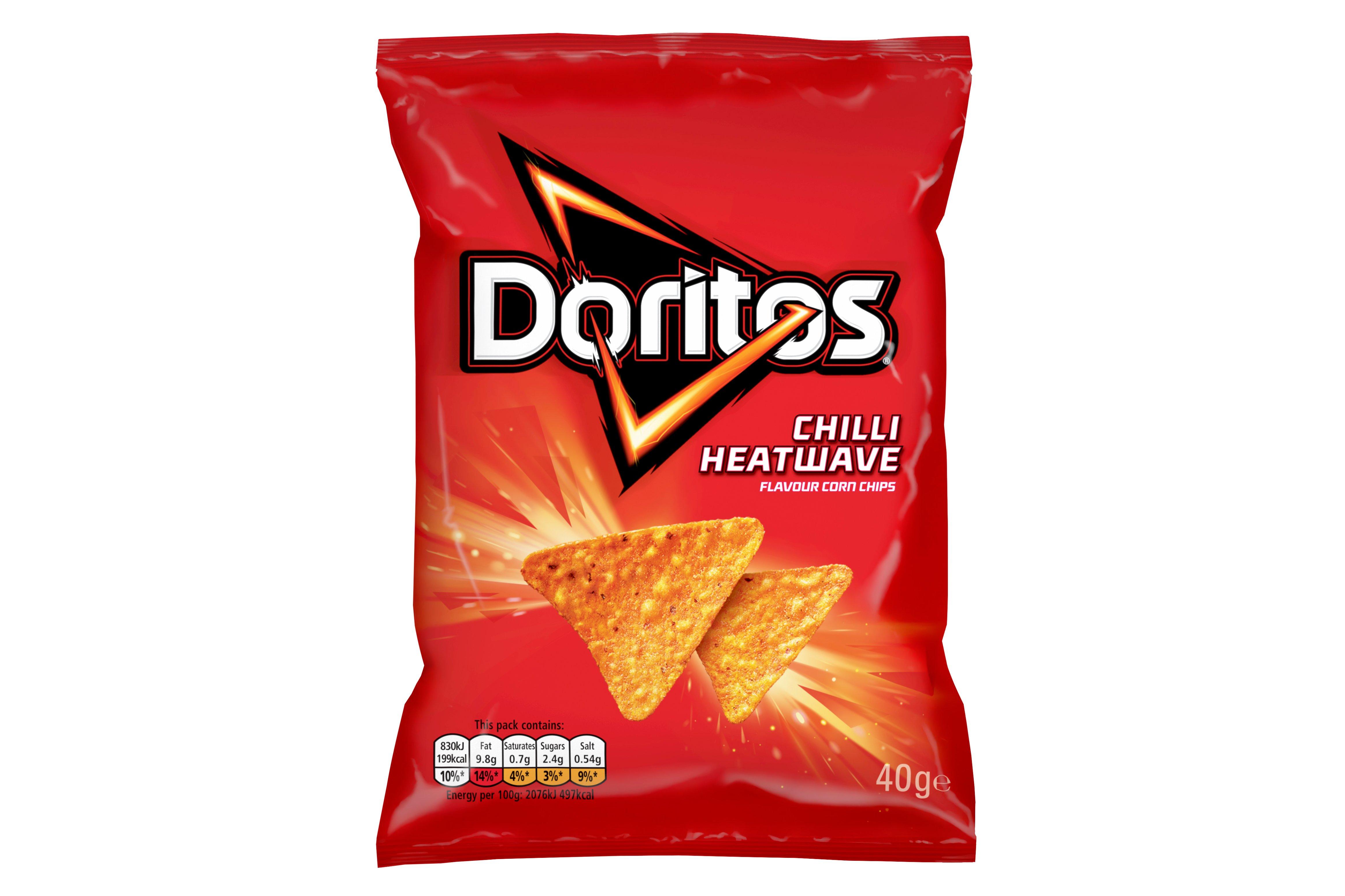 Doritos Chilli Heatwave Tortilla Chips Crisps 40g