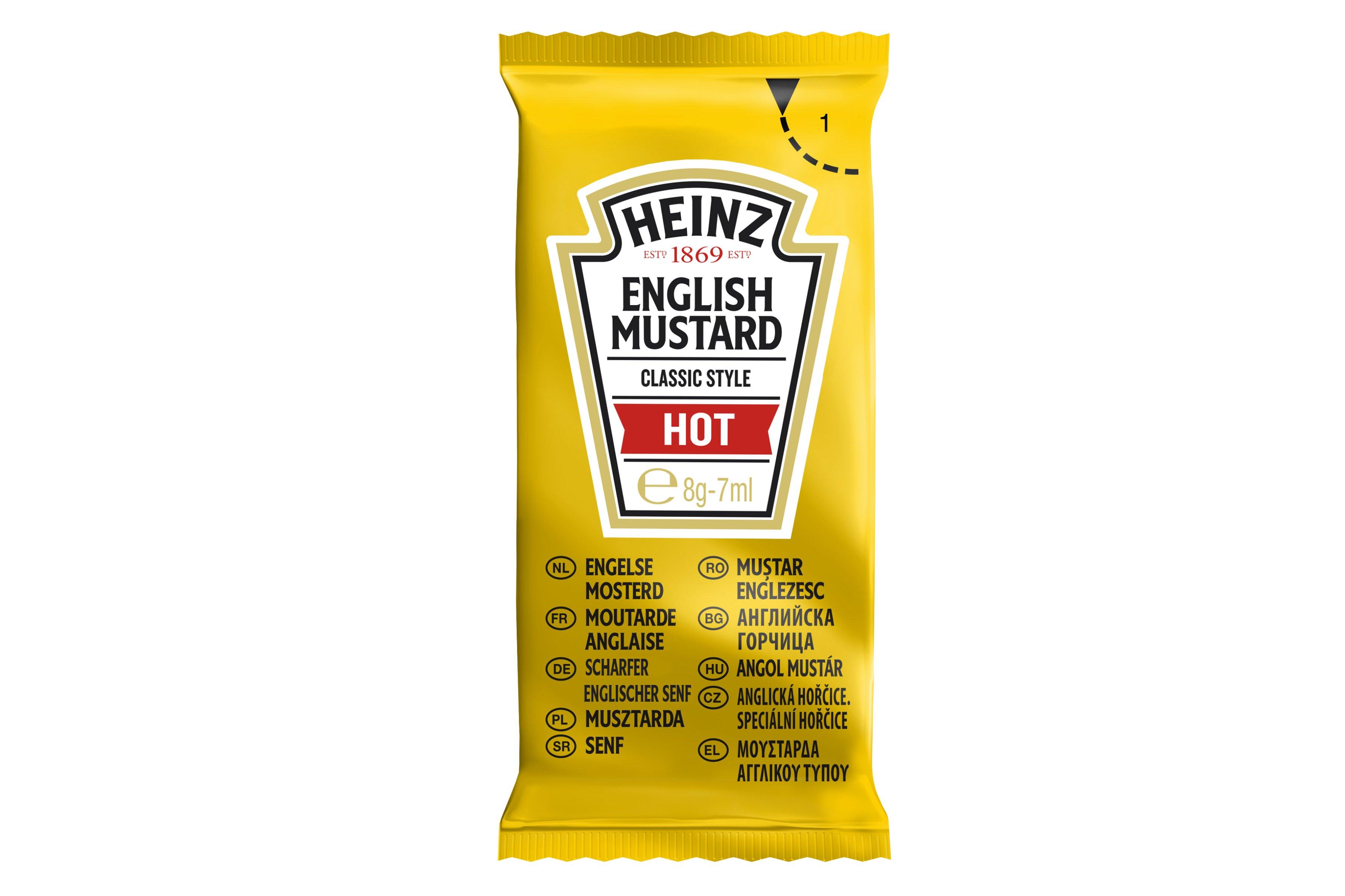Heinz English Mustard Hot Sachets 7ml