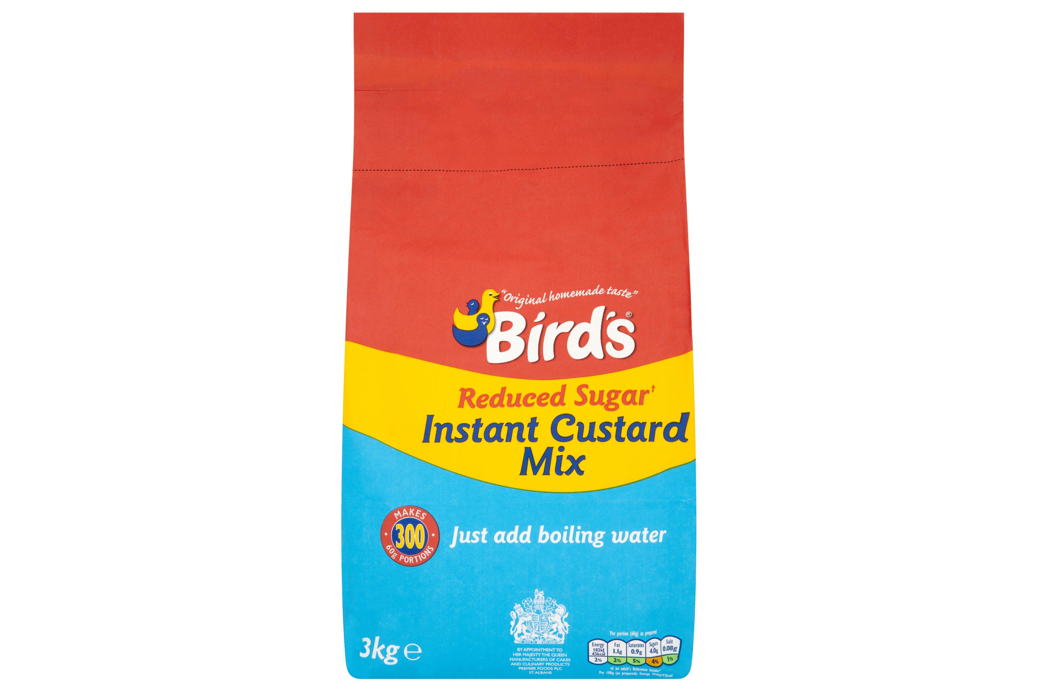 Bird's Reduced Sugar Instant Custard Mix 3kg