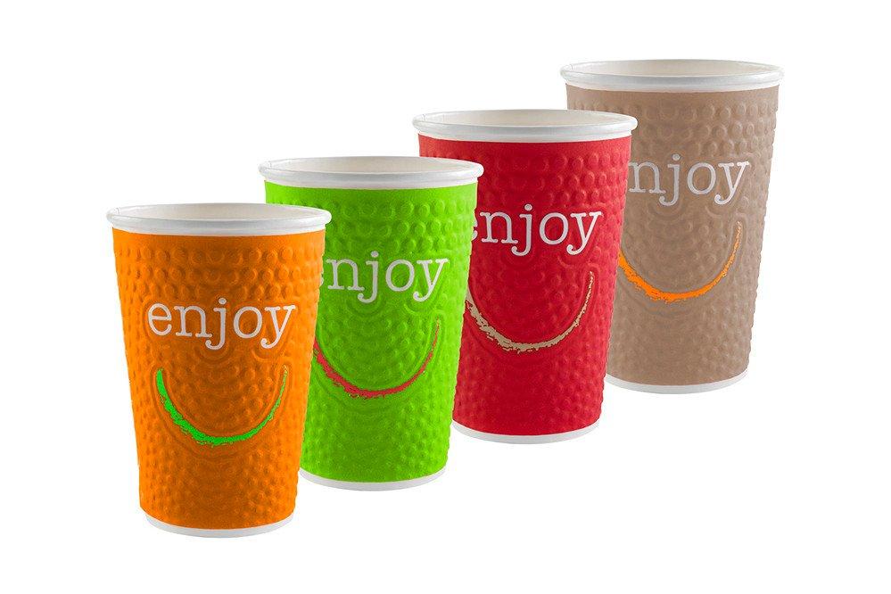 Huhtamaki Enjoy Double Wall Hot Cups - 16oz