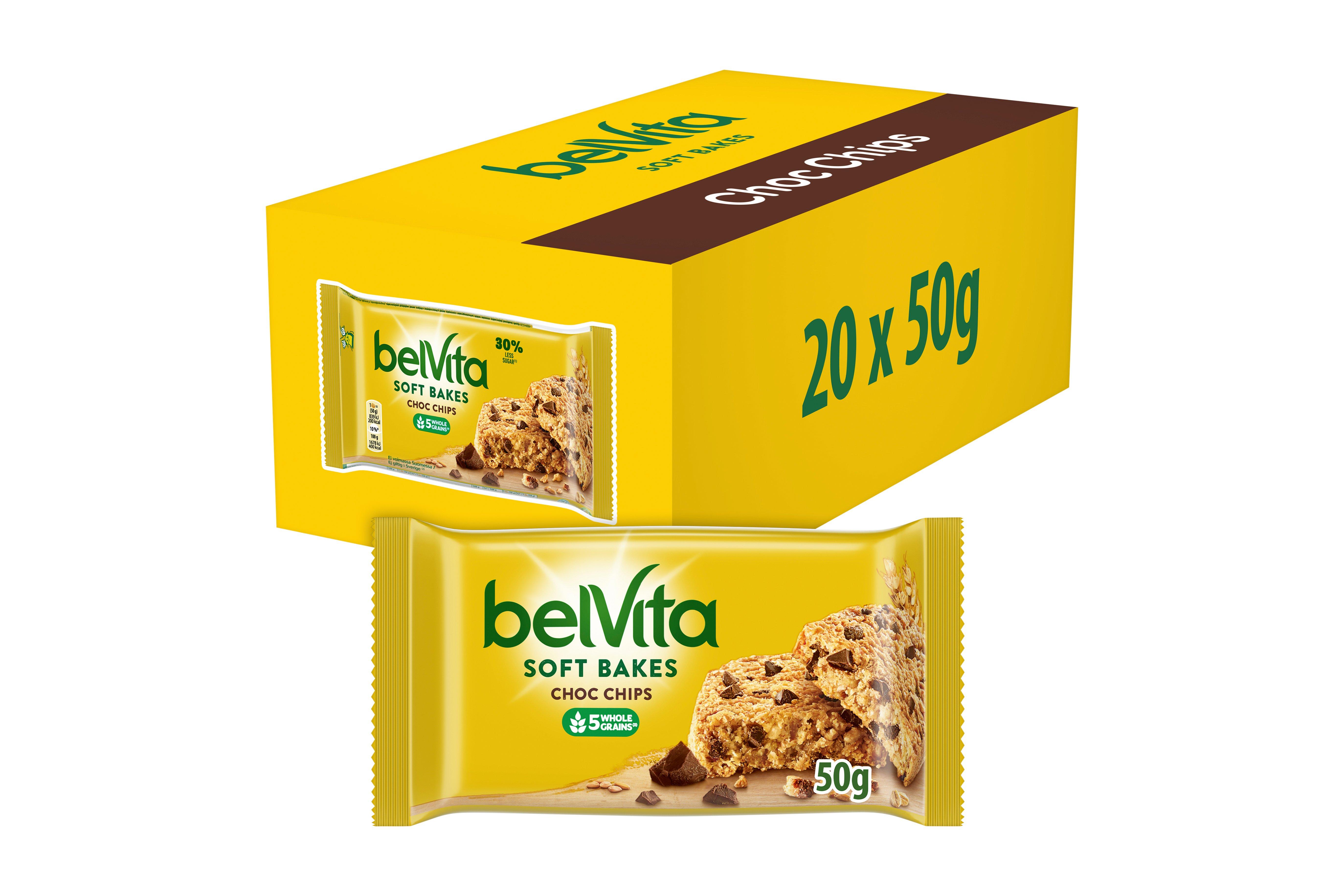 Belvita Breakfast Biscuits Soft Bakes Choc Chips 50g