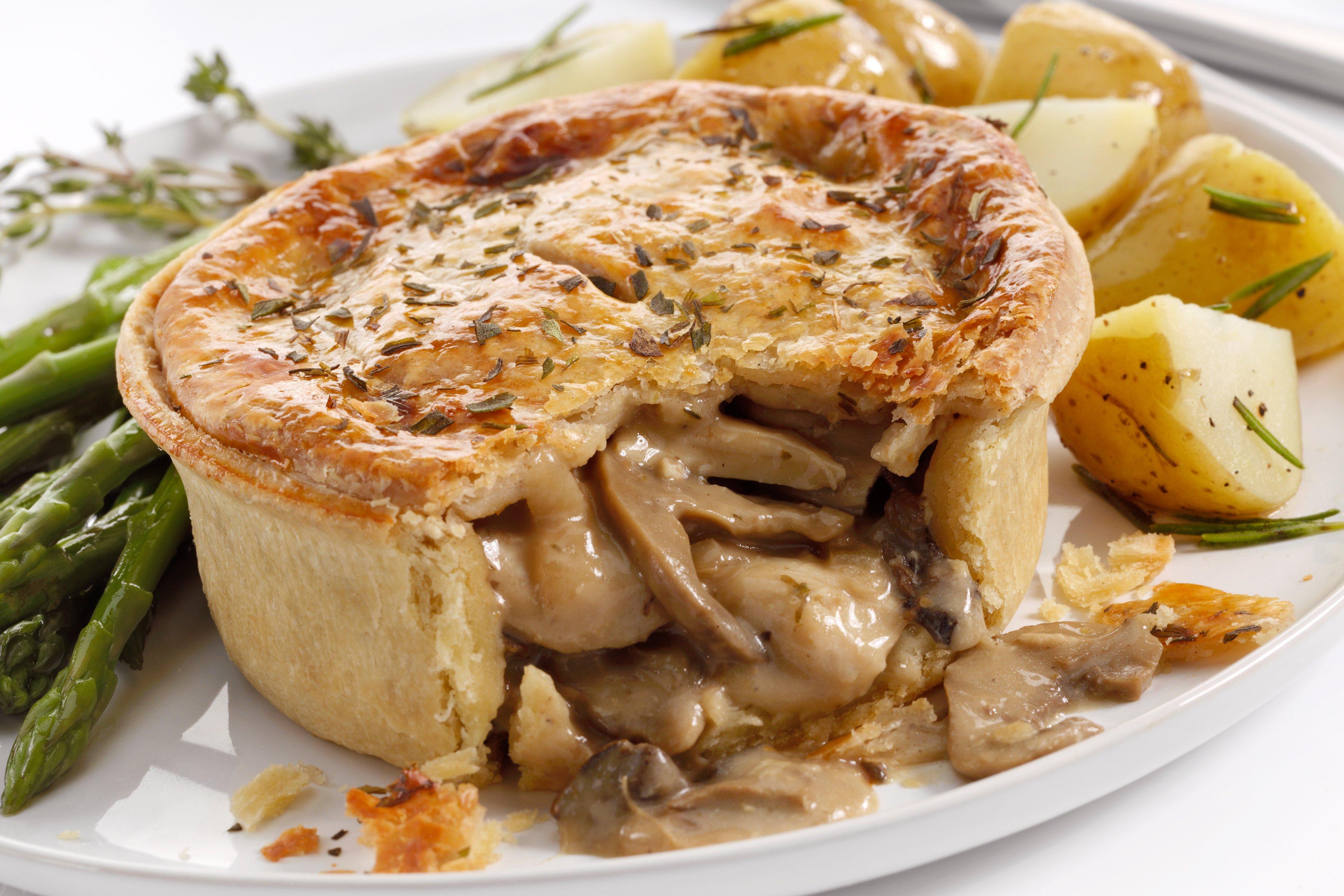 Toms Pies Chicken & Wild Mushroom Pie