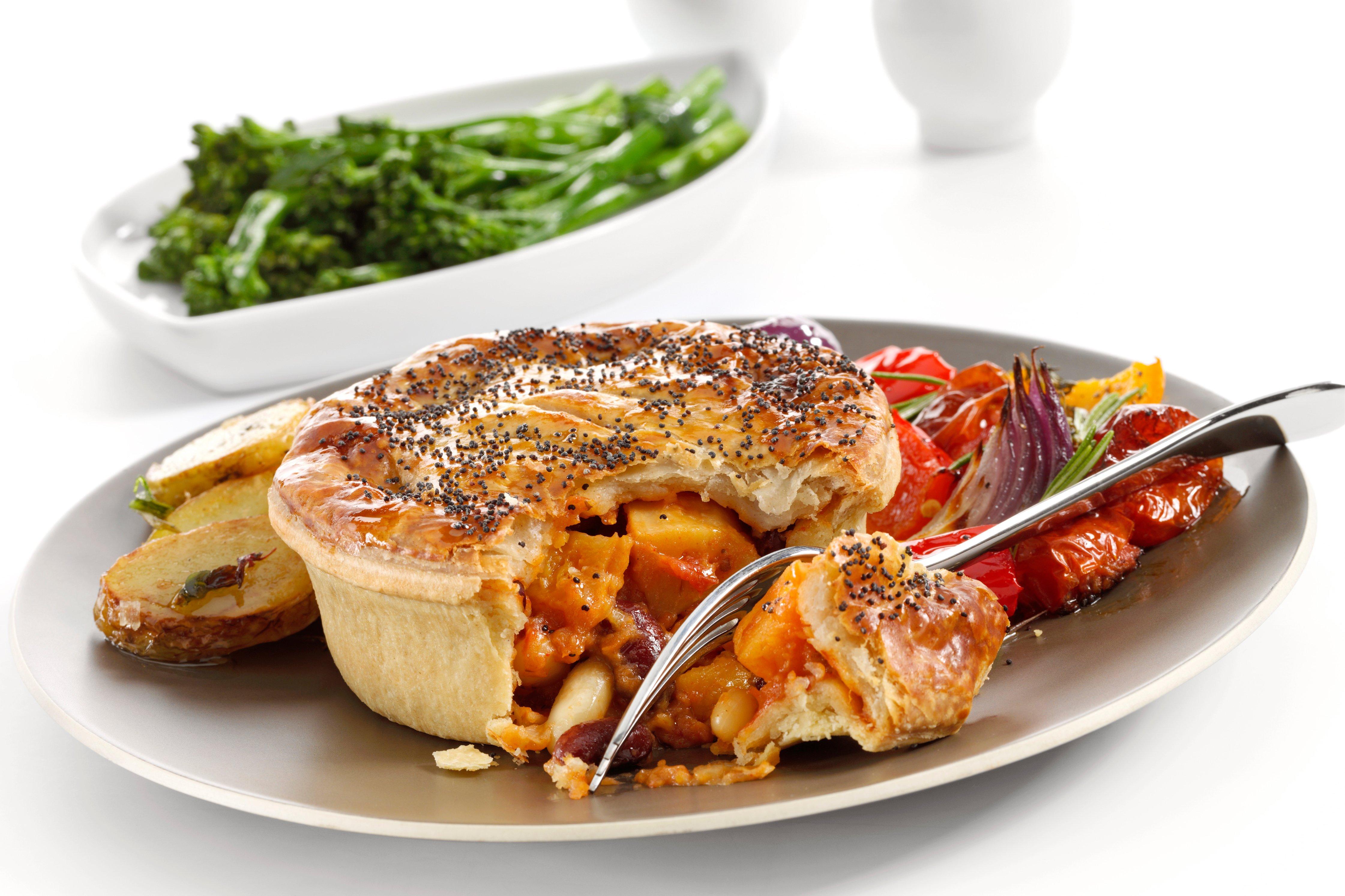 Toms Pies Butternut Squash, Mixed Bean & Cheese Pie