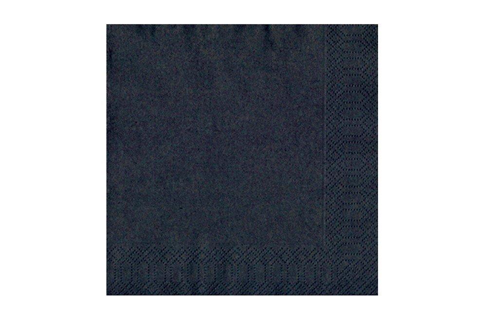 Napkins 2-ply 40x40cm Black