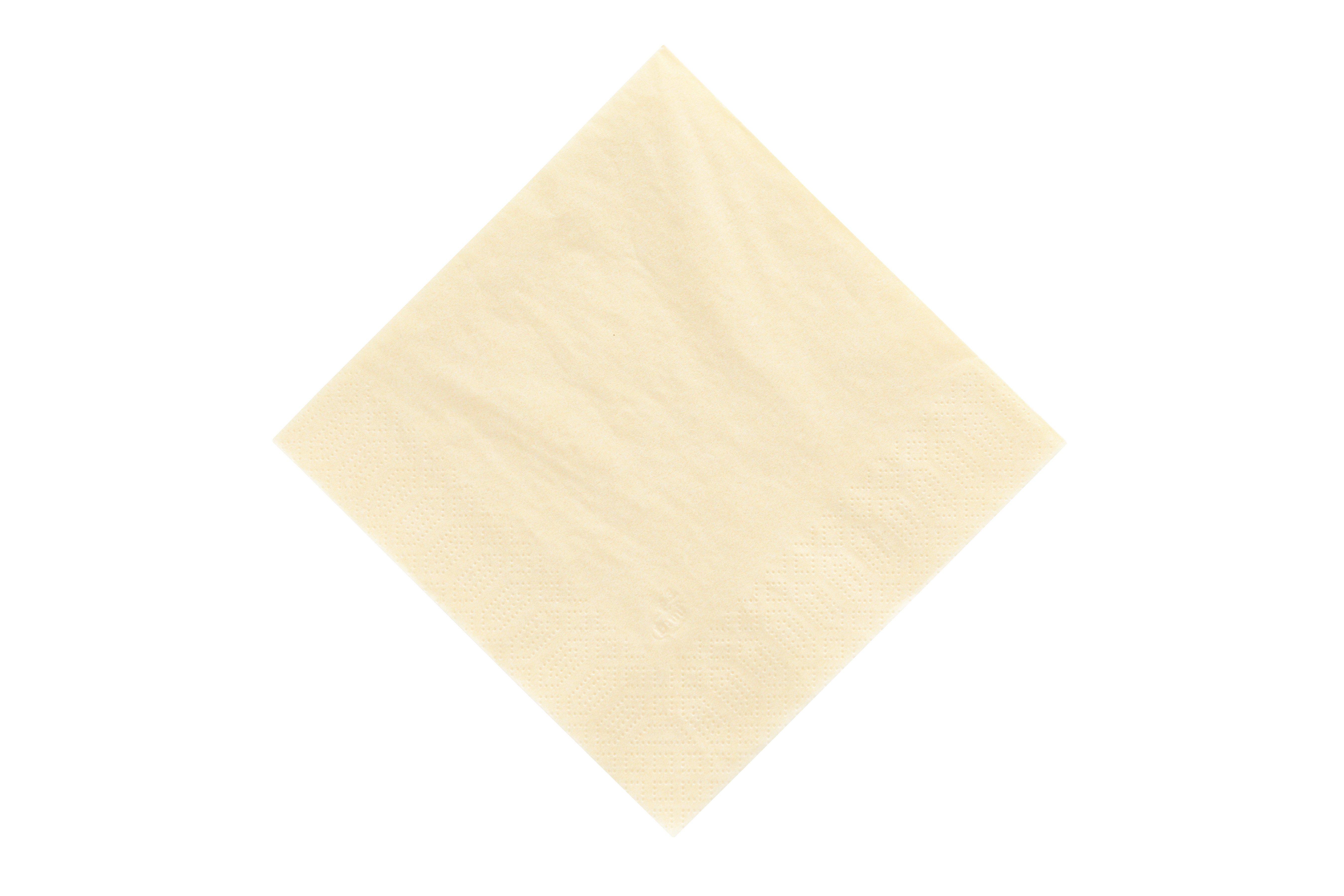 Napkins 2-ply 40x40cm Cream