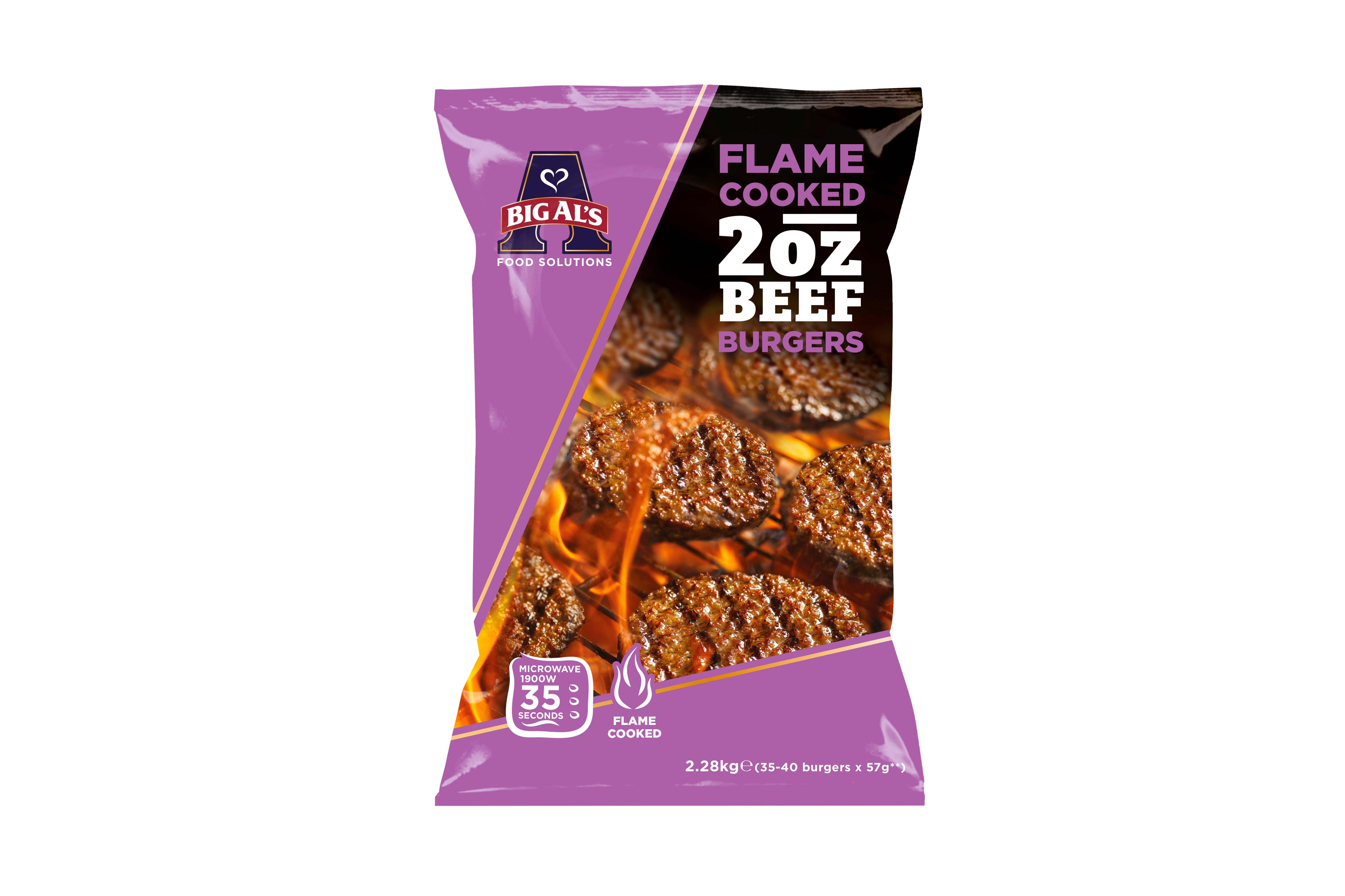 Big Al's Flame Cooked 2oz Beef Burgers