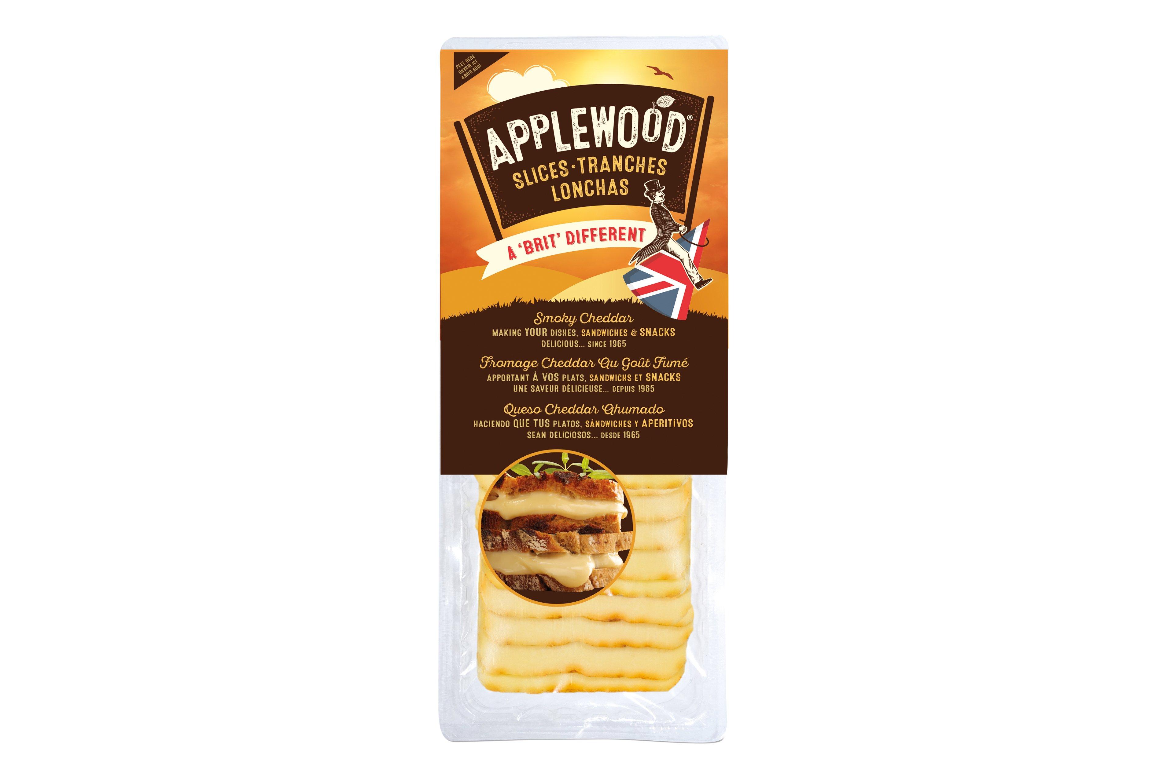 Applewood Slices Smoke Flavoured Cheddar Cheese 500g