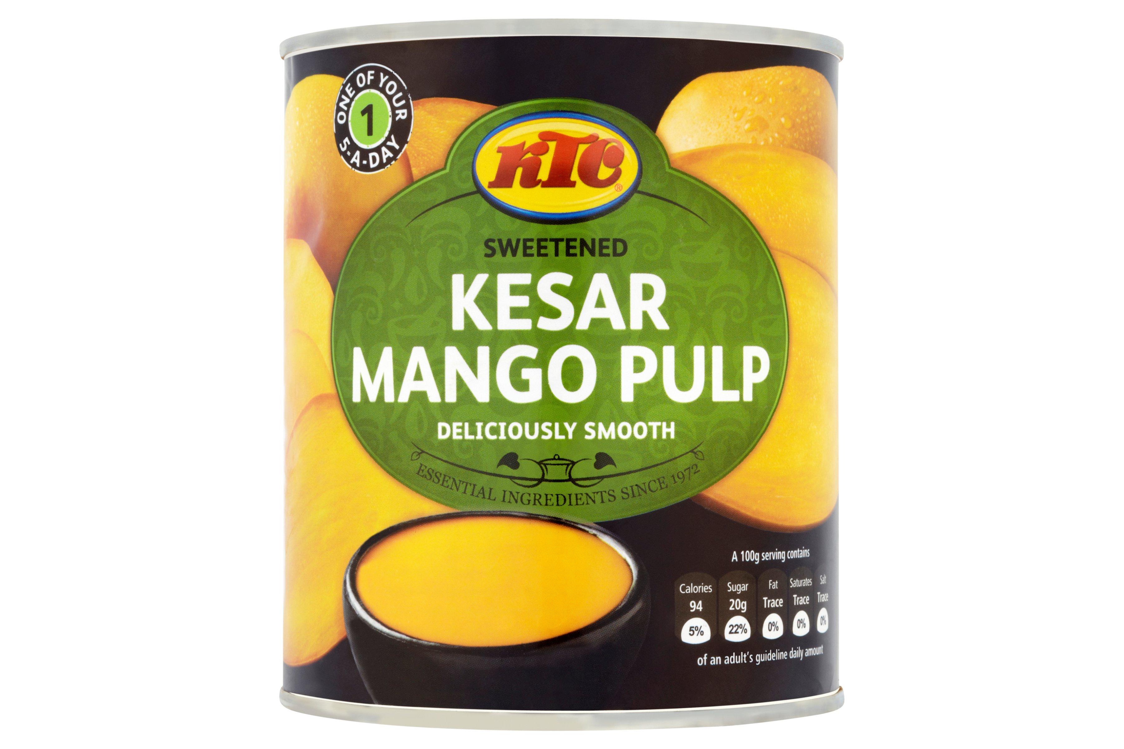 KTC Sweetened Kesar Mango Pulp 850g