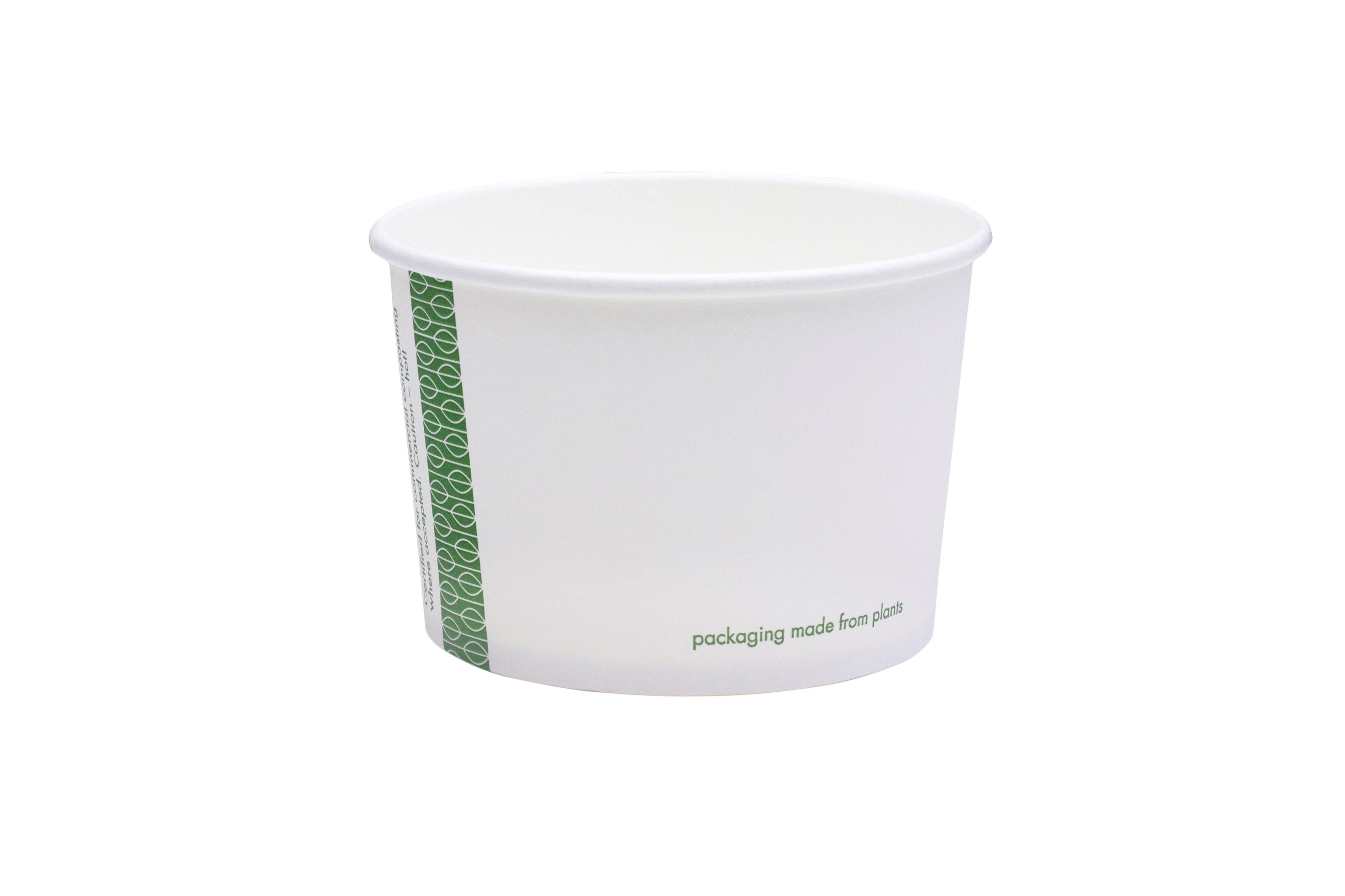 Vegware White Soup Containers - 8oz