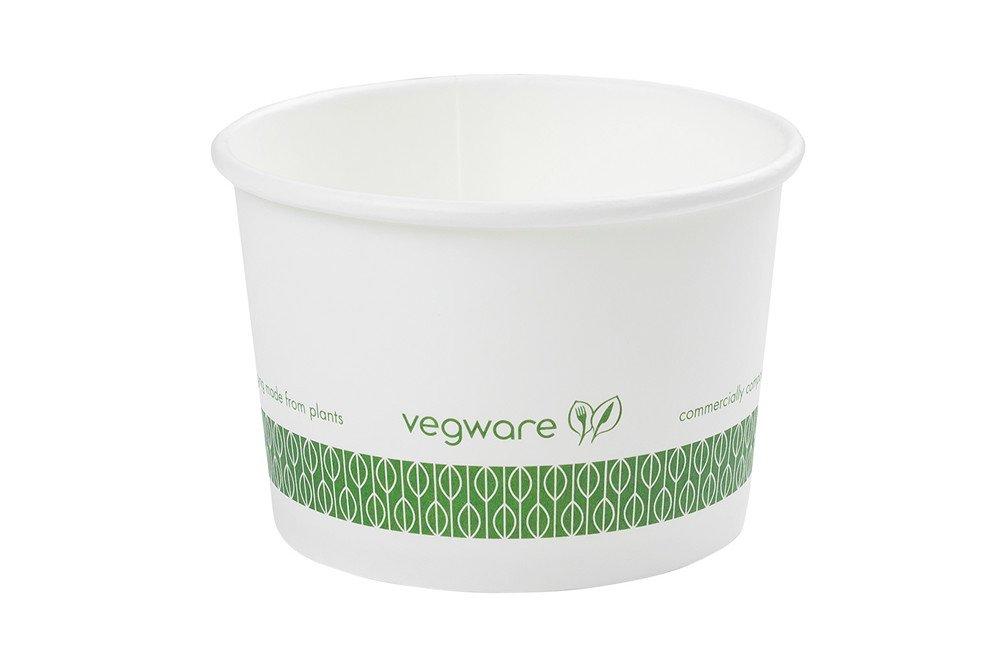 Vegware White Soup Containers - 8oz