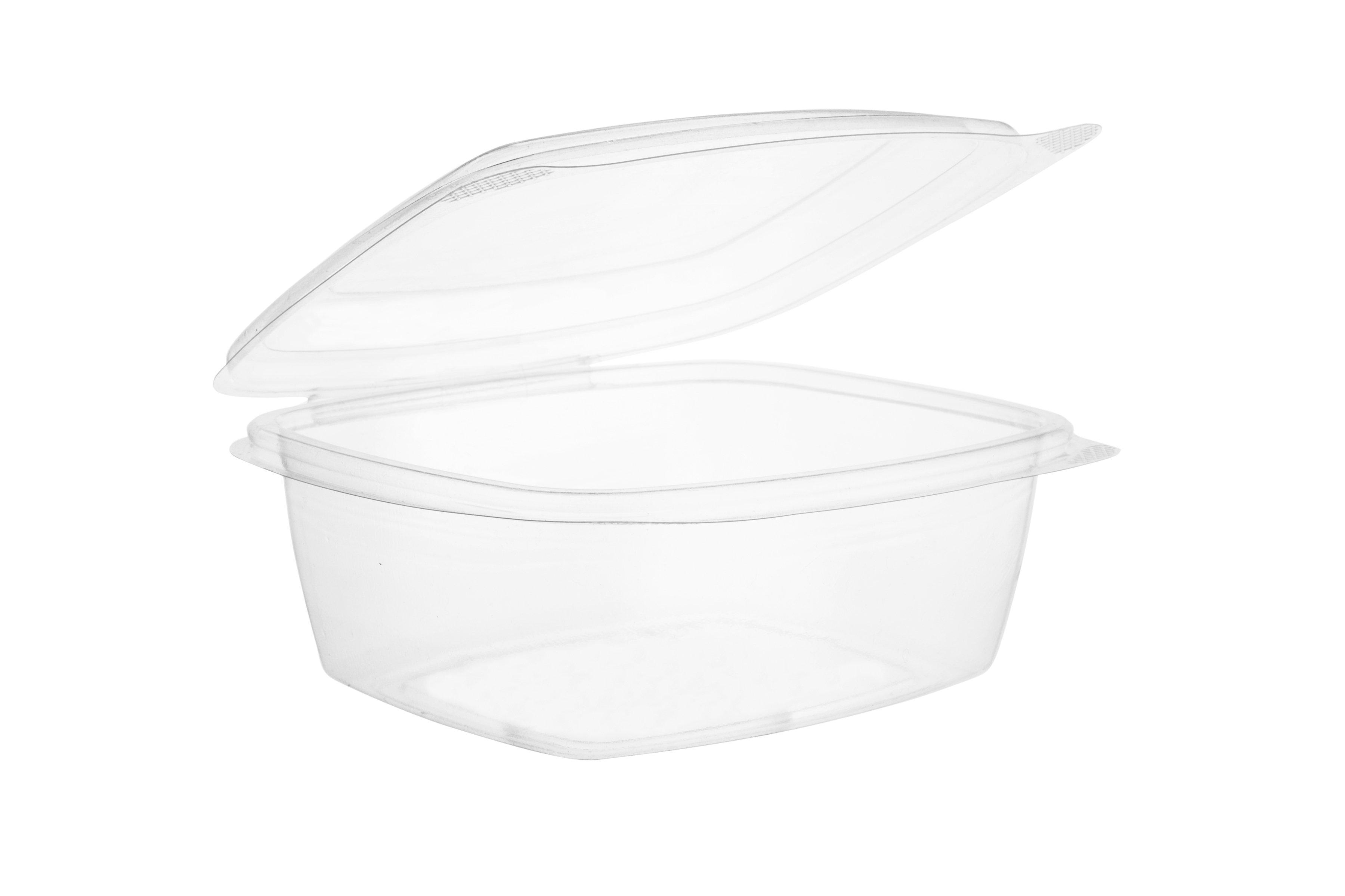 Vegware PLA Hinged Clear Lid  Container 24oz