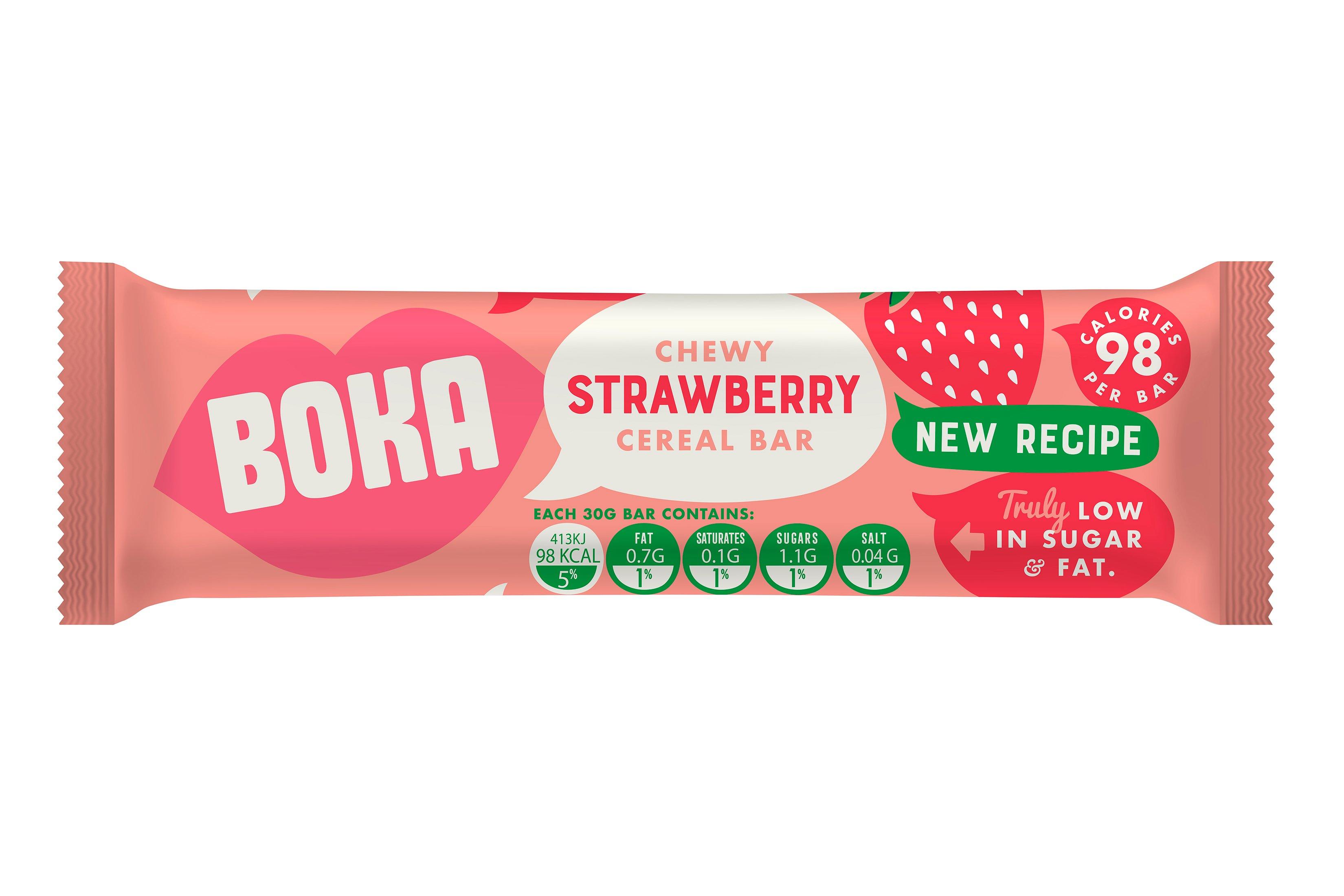 Boka Strawberry Cereal Bar 30g