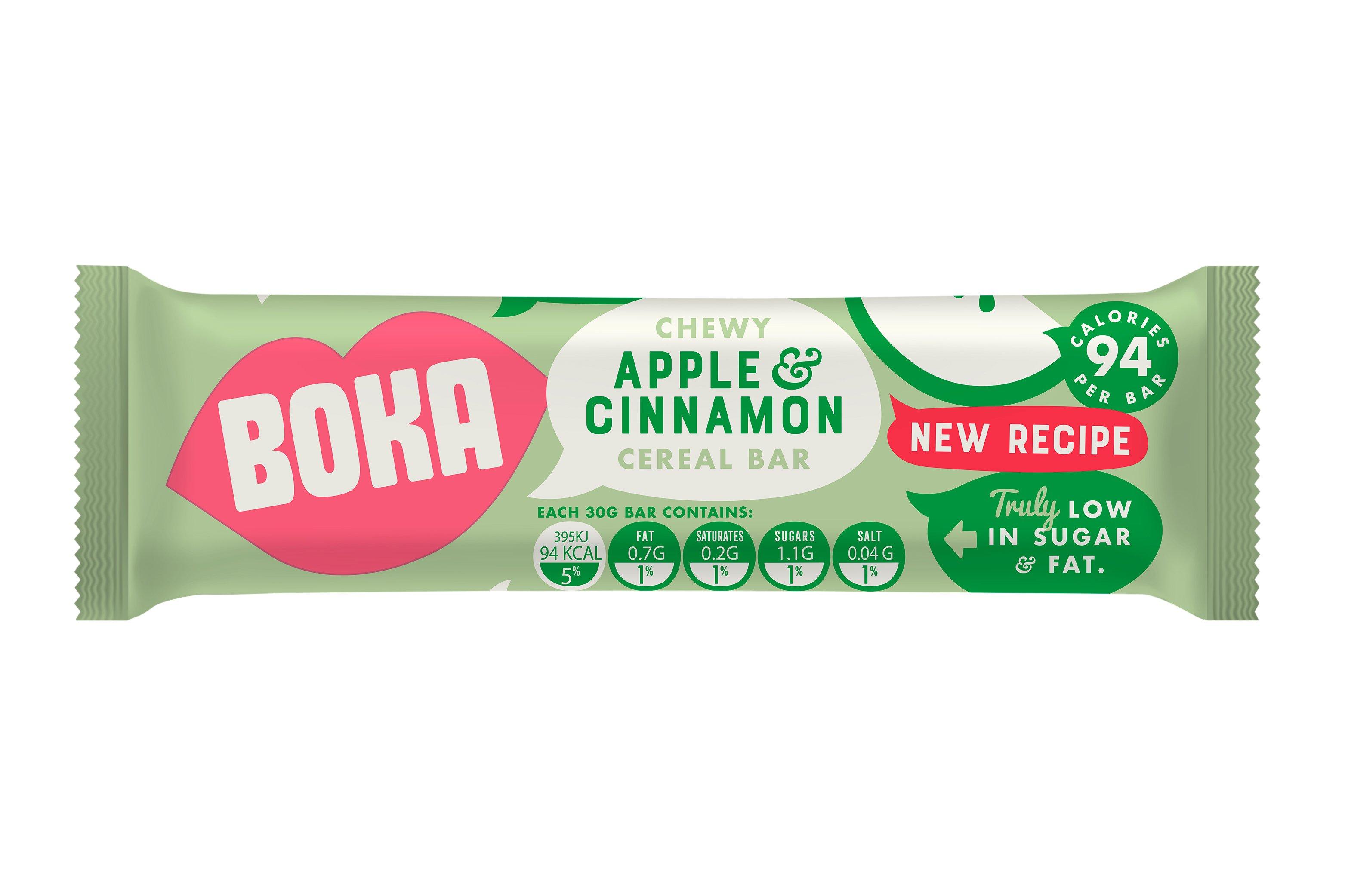 Boka Apple Cinnamon Cereal Bar 30g
