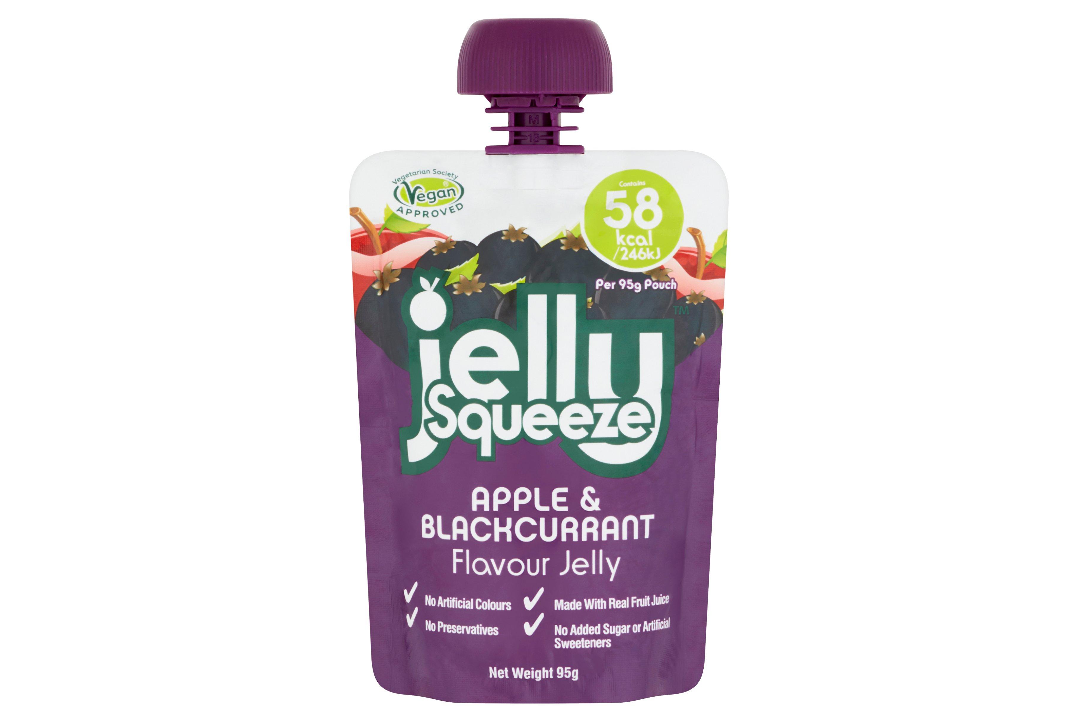 JellySqueeze  Apple & Blackcurrant Flavour Jelly Pouch 95g