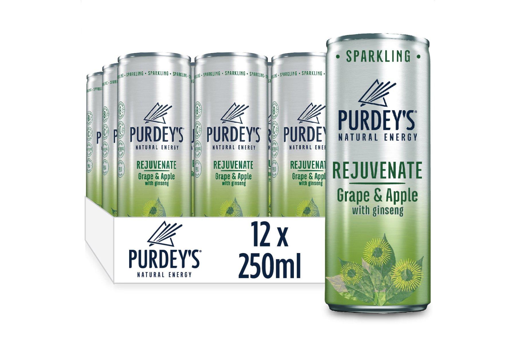 Purdey's Natural Energy Rejuvenate Grape & Apple with Ginseng