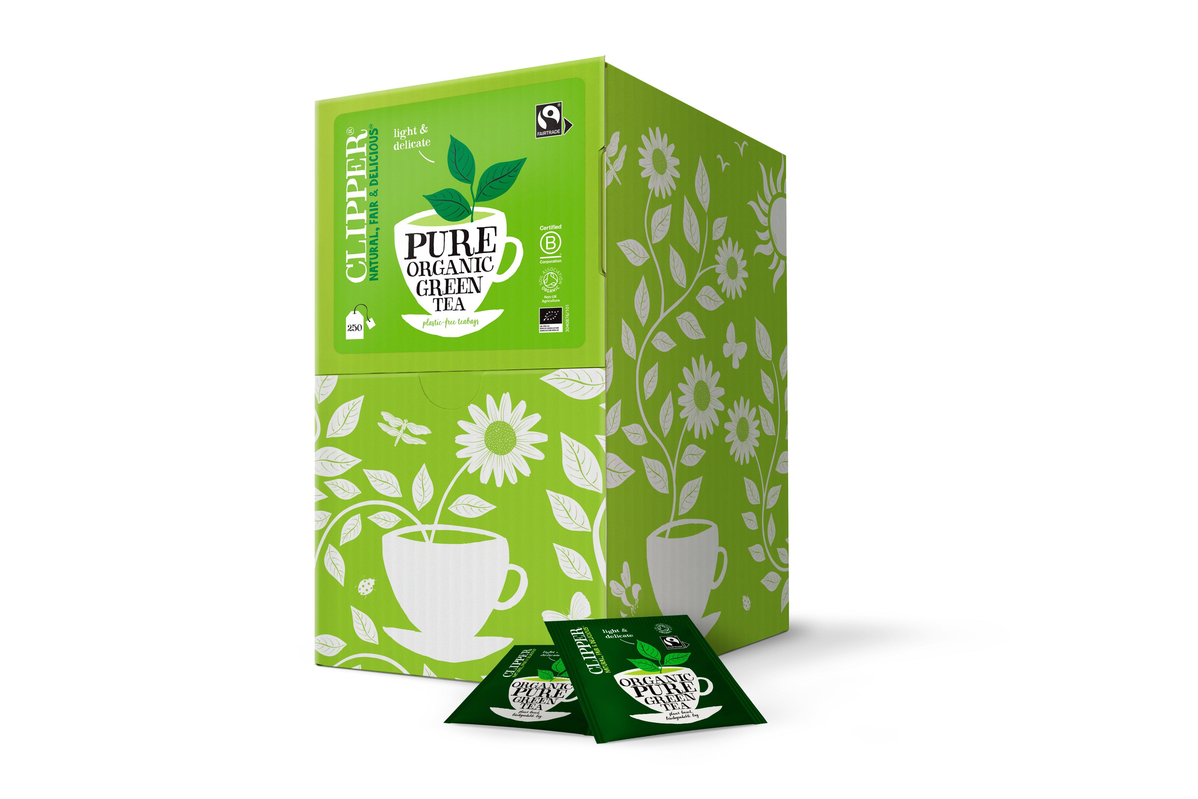 Clipper Fairtrade 250 Organic Green Envelope Tea