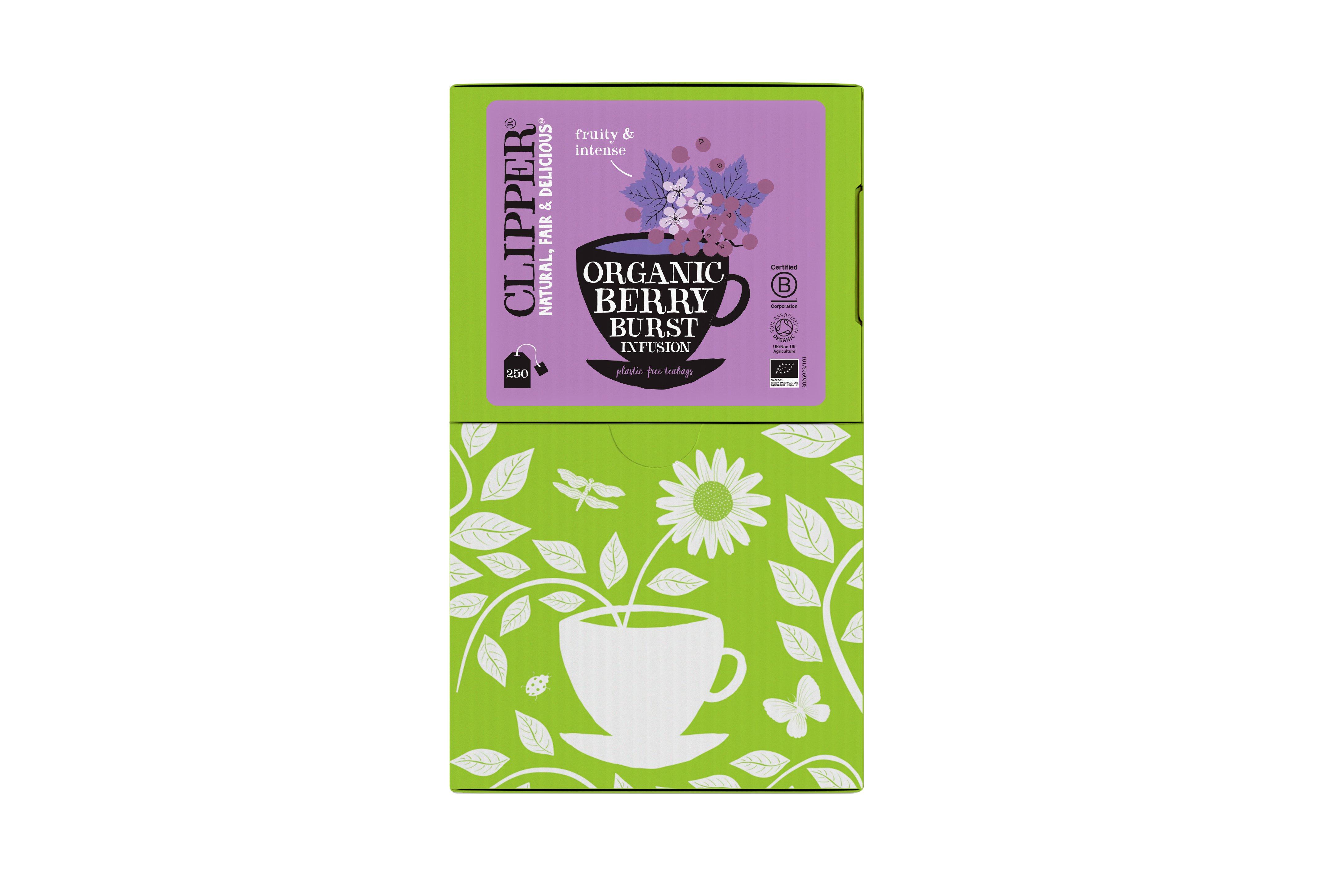 Clipper Organic Wild Berry Infusion Envelope Tea Bags
