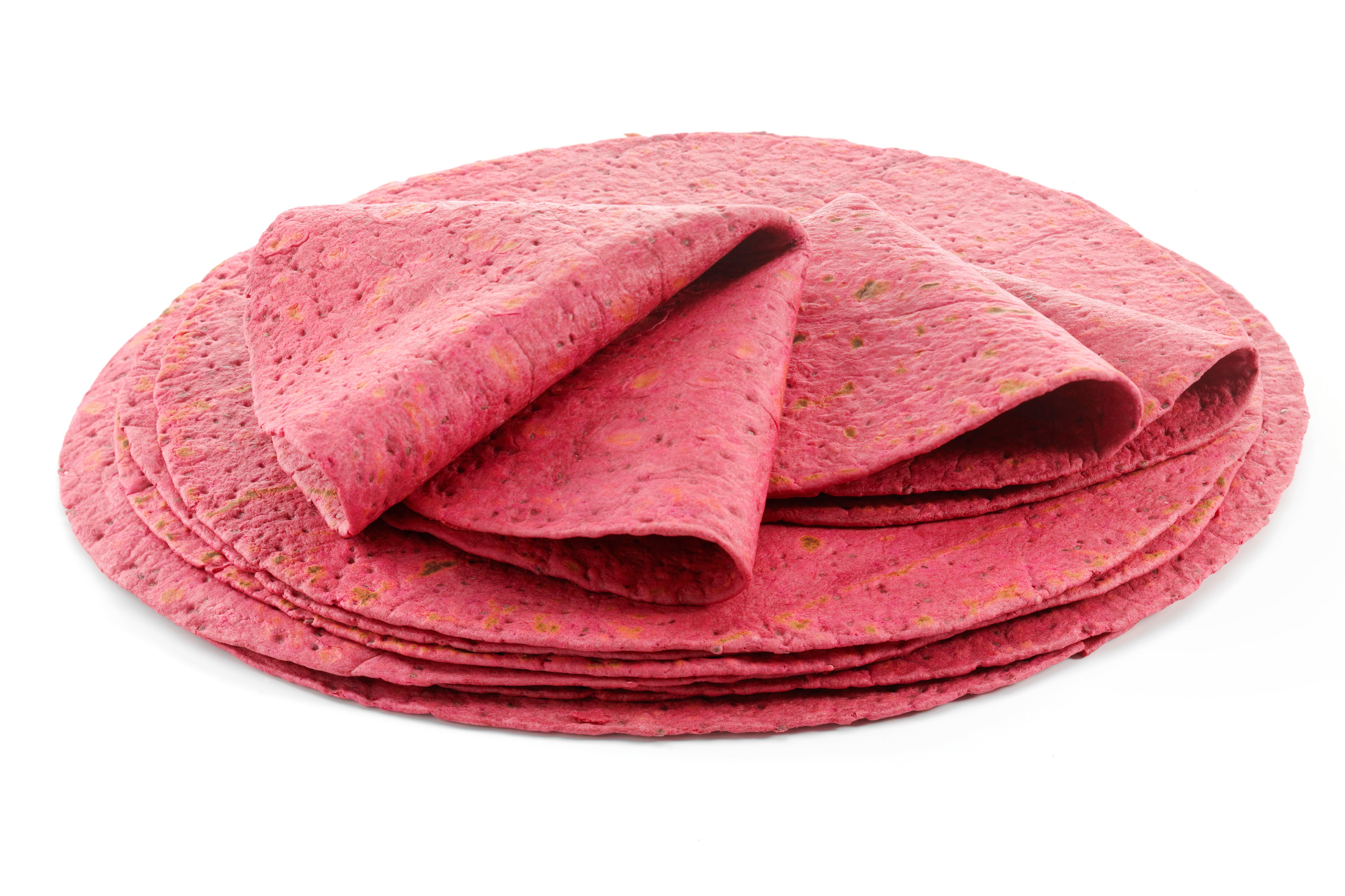 La Boulangerie 10" Fully Baked Beetroot & Chia Tortillas