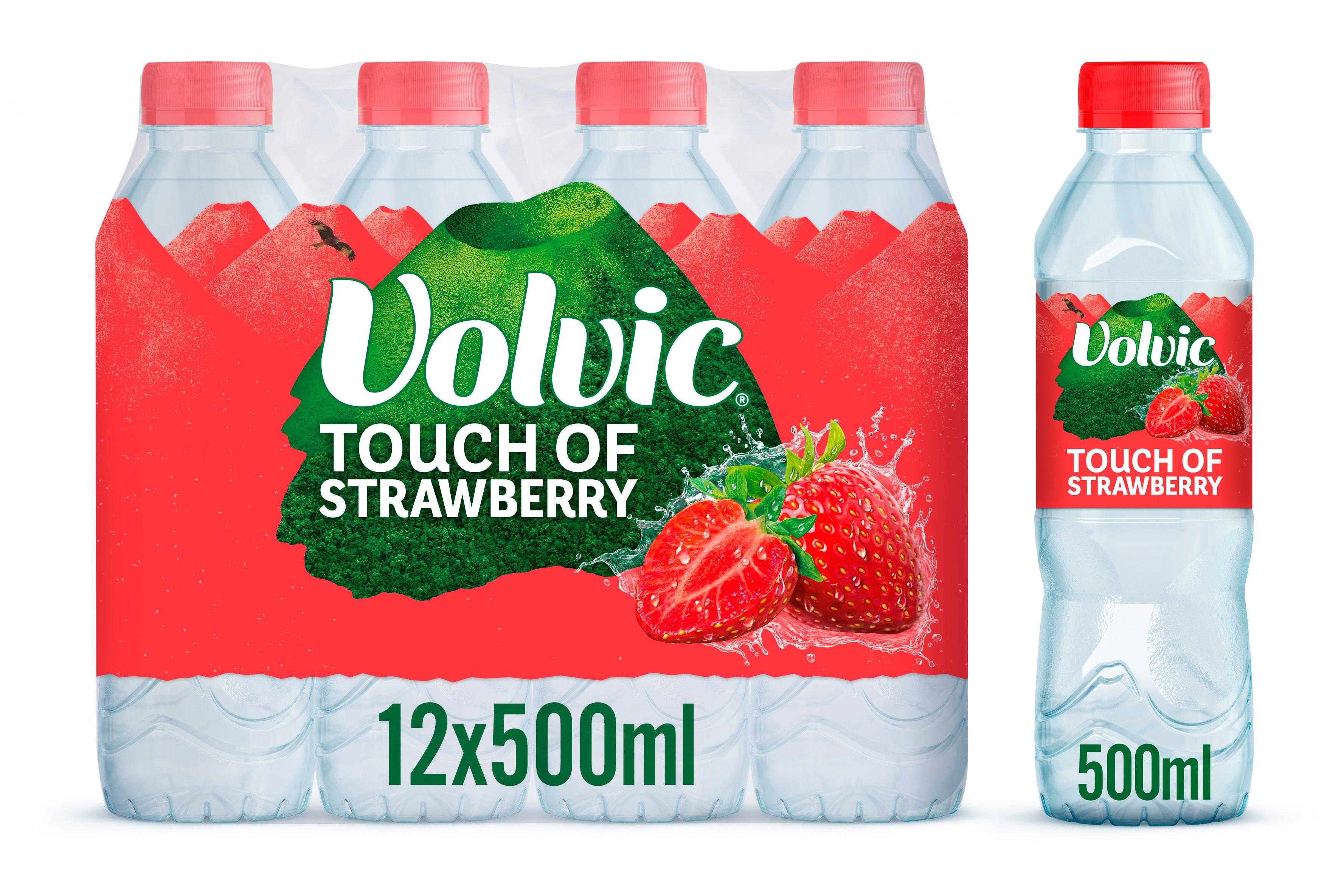 Volvic Touch of Fruit Strawberry Still Flavoured Water 500ml