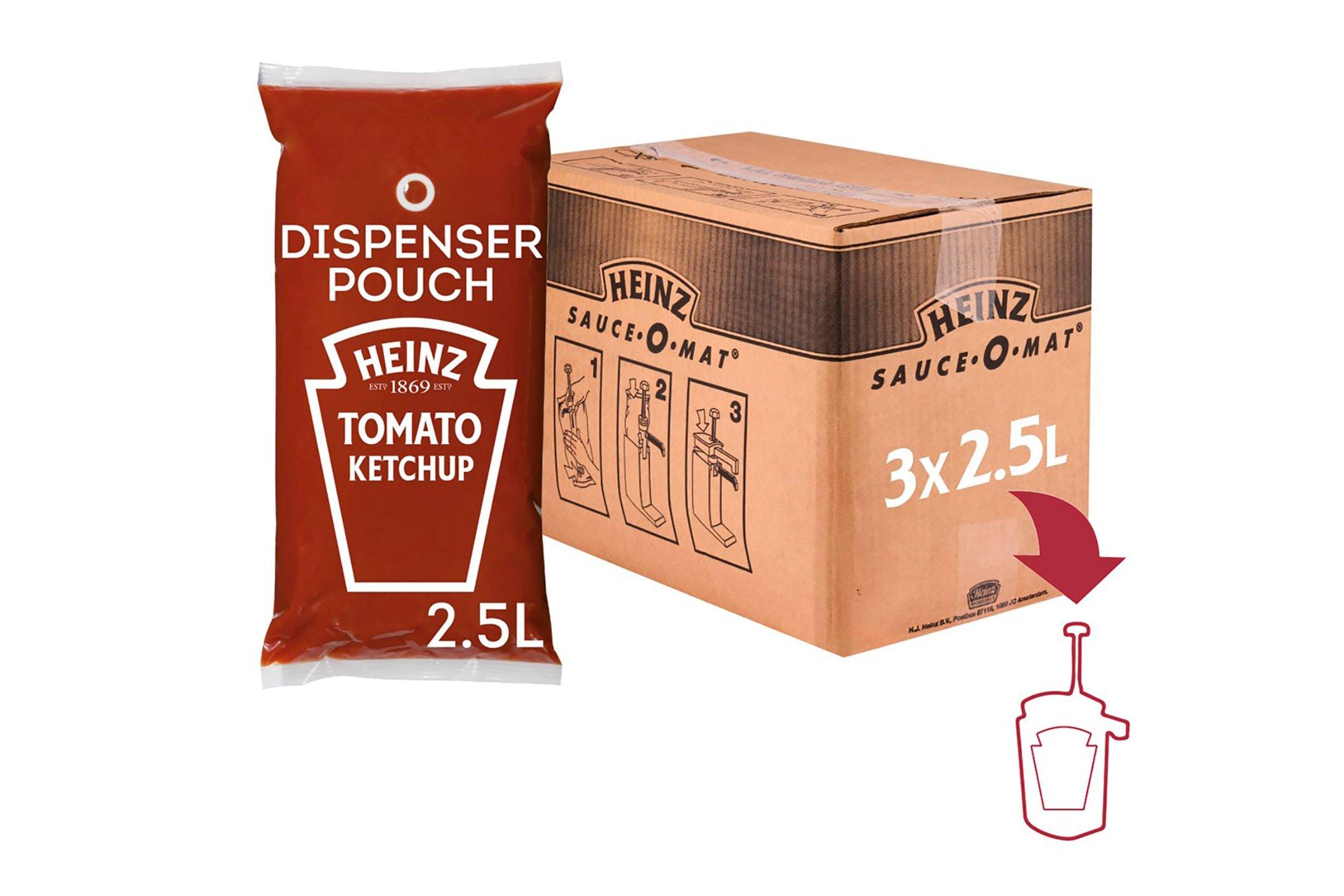 Heinz Tomato Ketchup Sauce Dispenser Pouch 2.5L