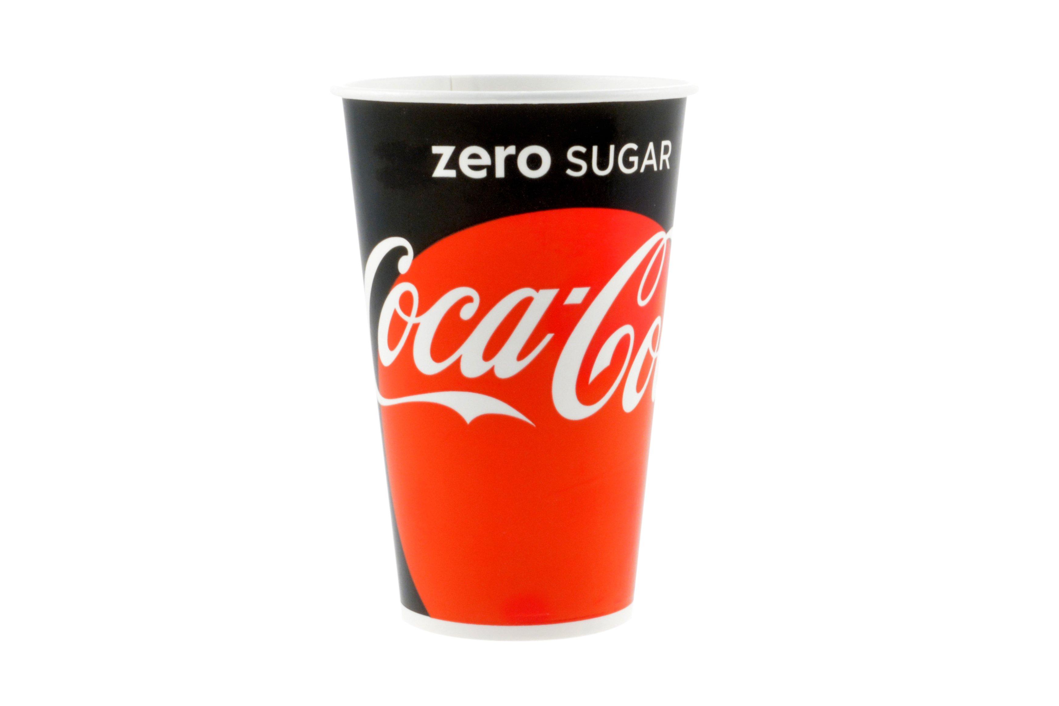 Coca Cola Zero Paper Cold Cups - 12oz