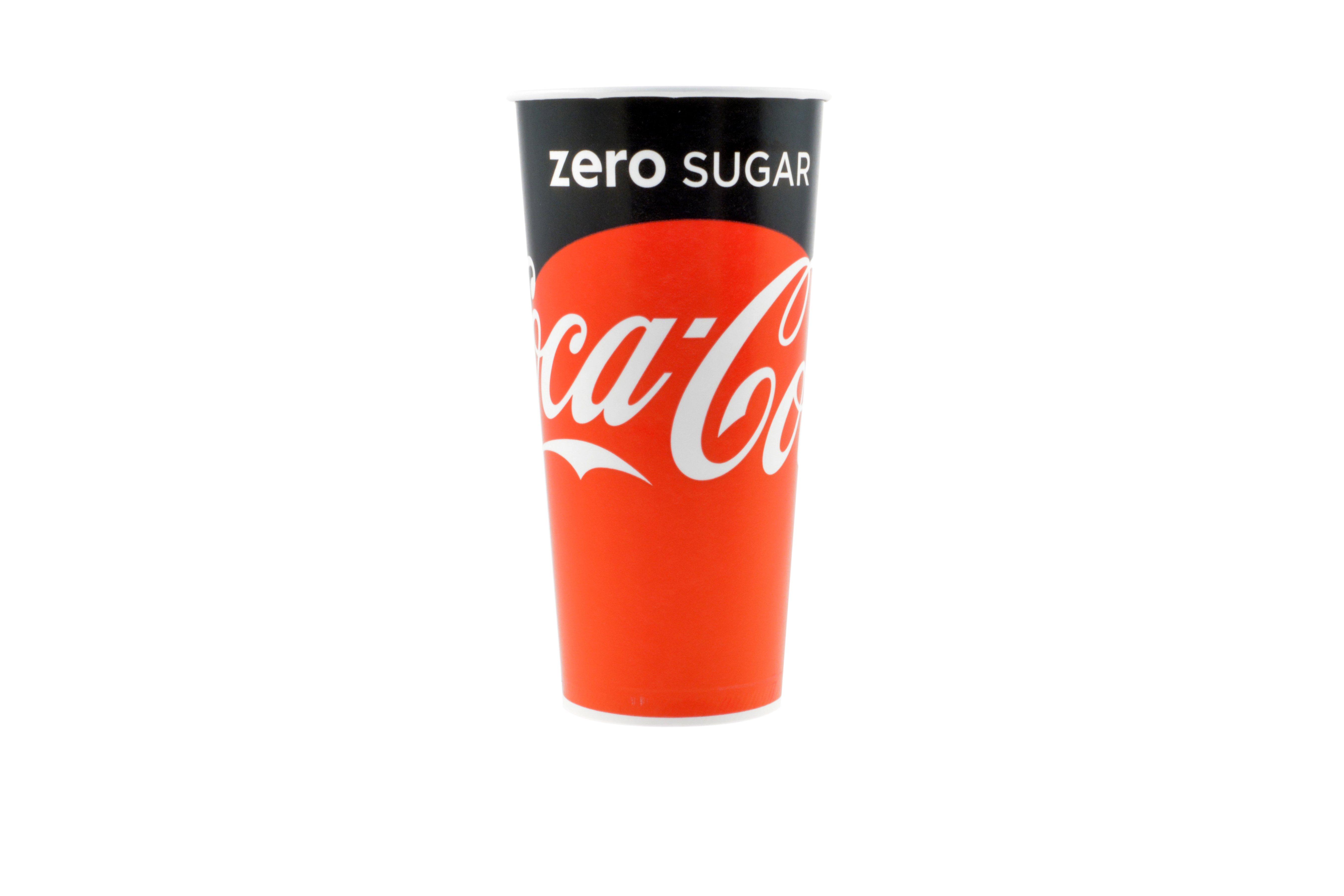 Coca Cola Zero Paper Cold Cups - 22oz