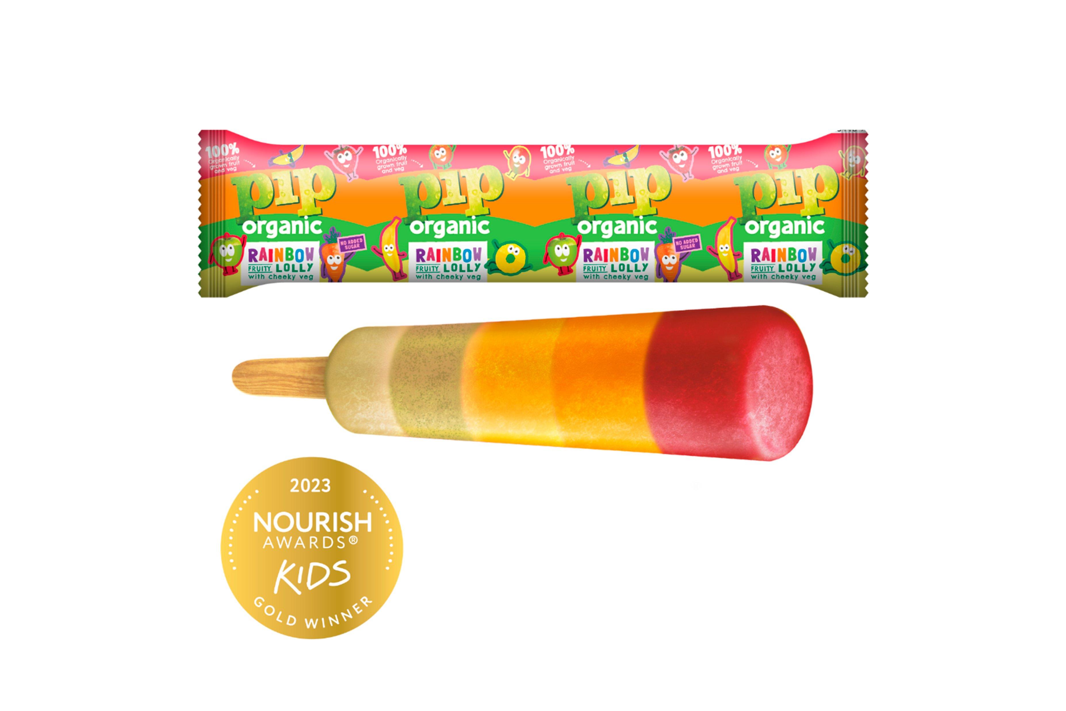 Pip Organic Rainbow Fruity Ice Lollies with Cheeky Veg 40ml